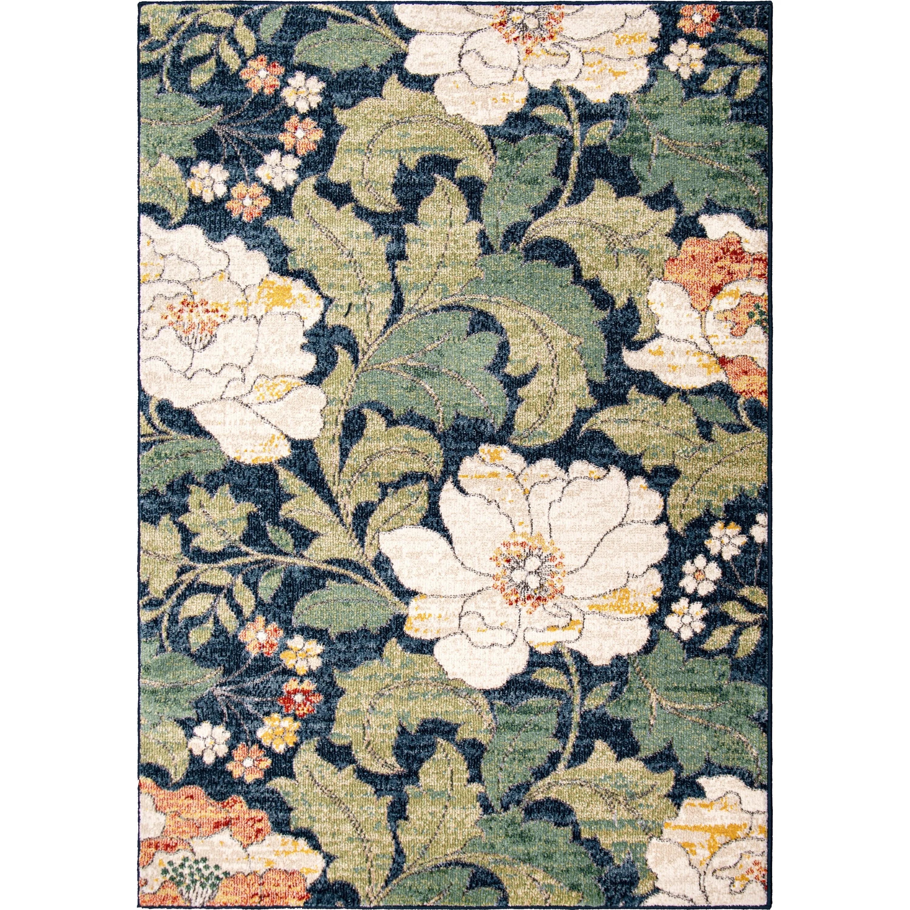 Simply Southern Cottage Jefferson Floral Distressed Area Rug