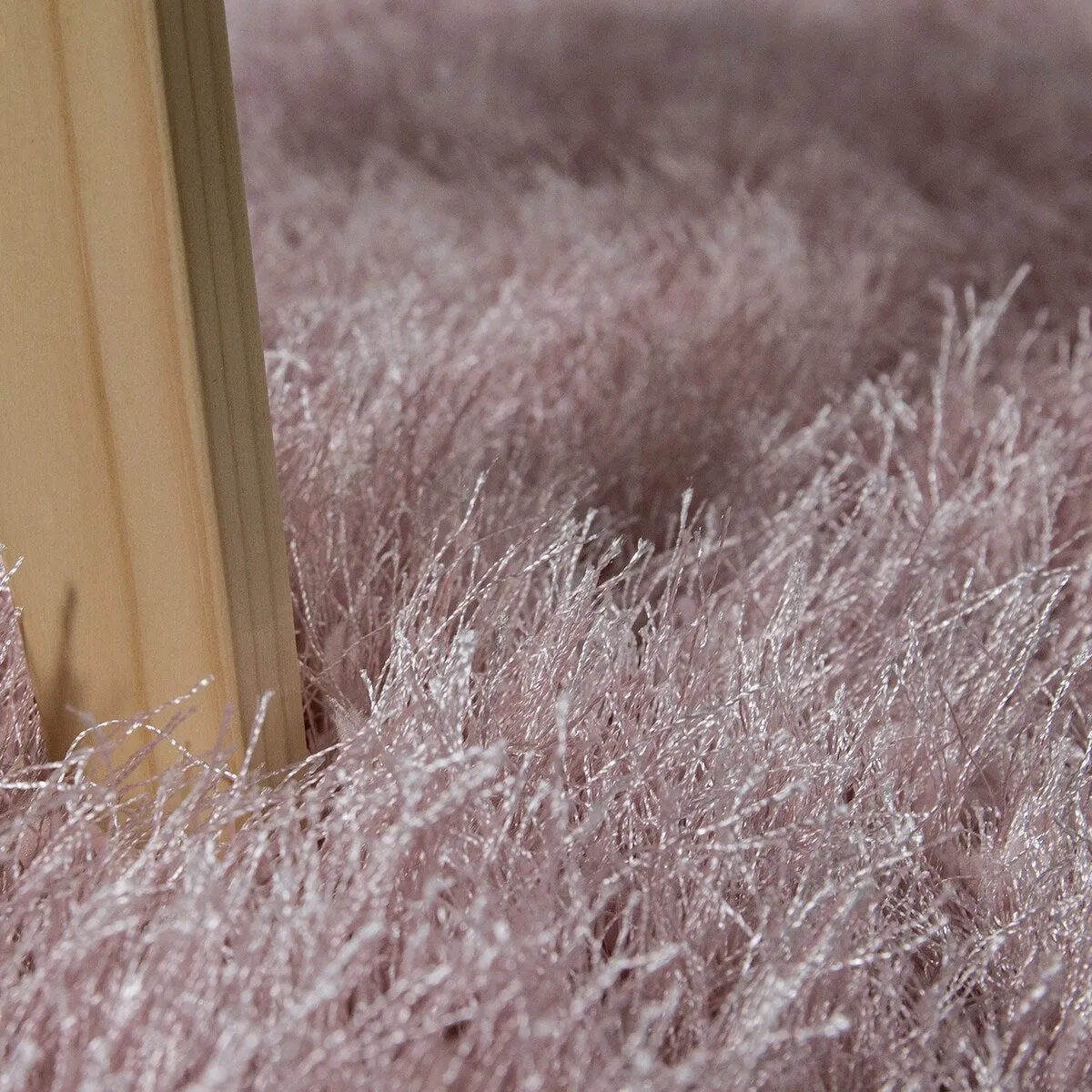 Soft Shag Rug For Bedroom & Living-Room Glossy Yarn