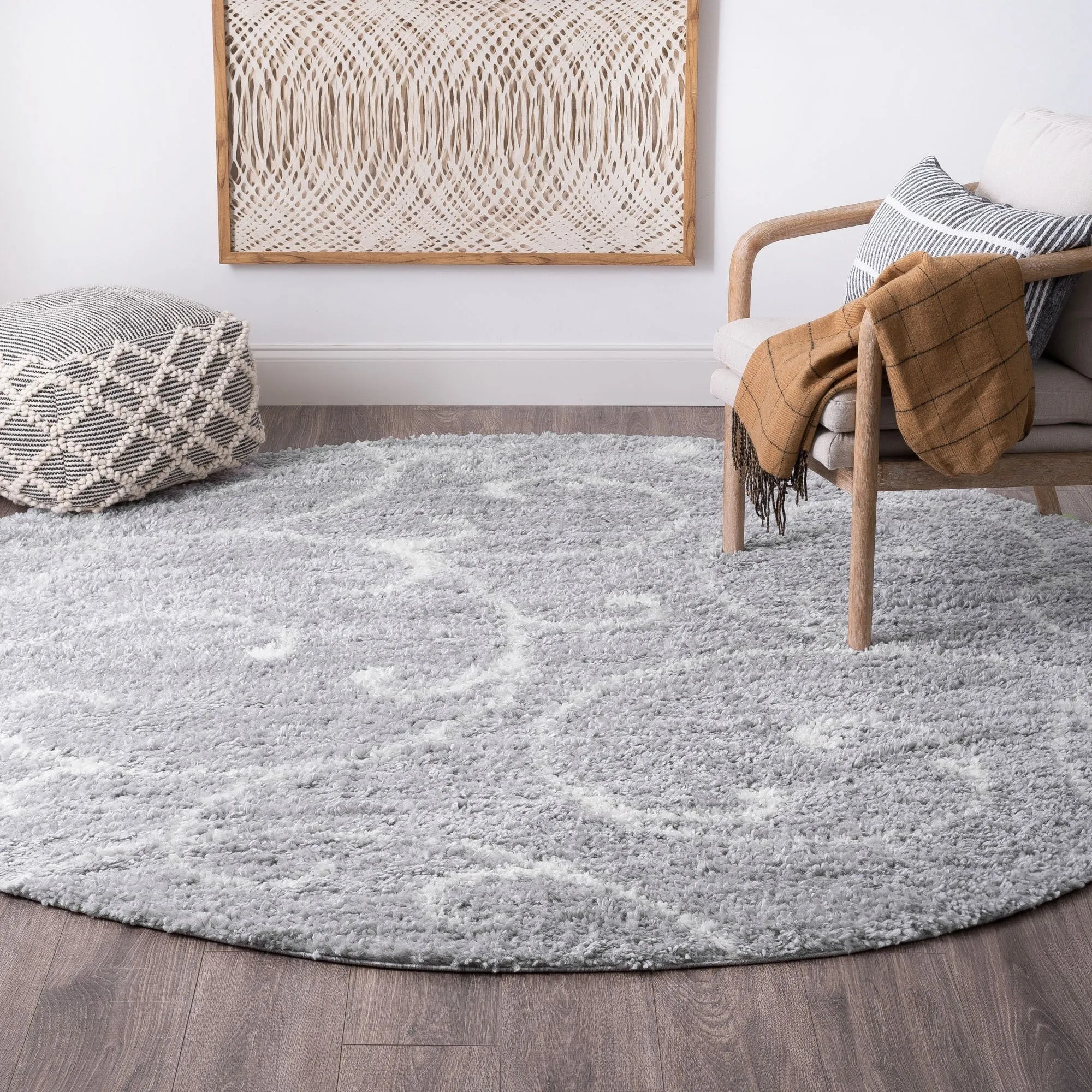 Sohni Shag Farmhouse Floral Indoor Area Rug