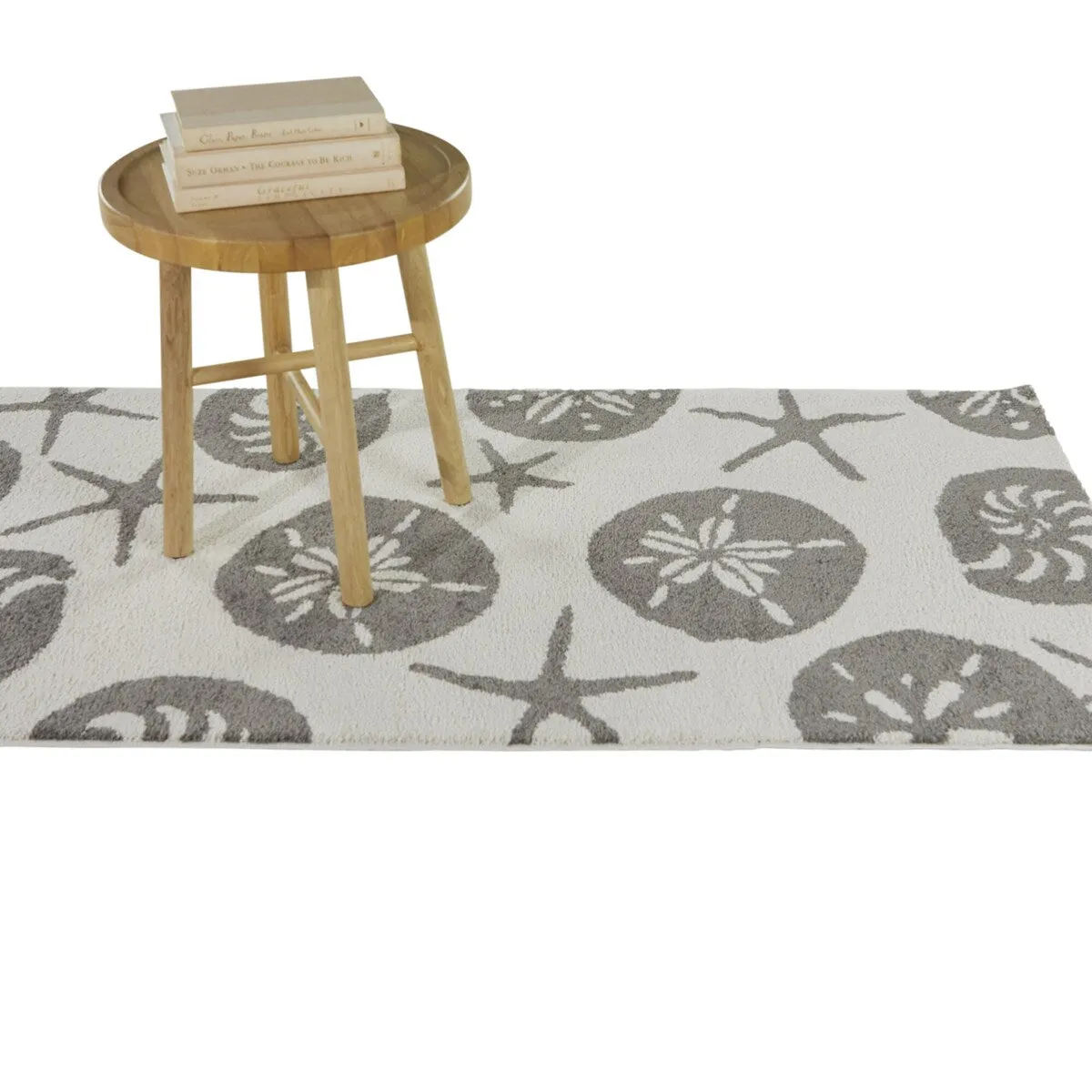 Stafford Nautilus Medallion Coastal Nautical Area Rug
