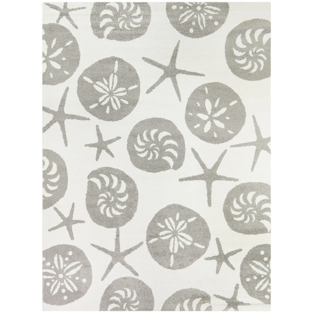 Stafford Nautilus Medallion Coastal Nautical Area Rug