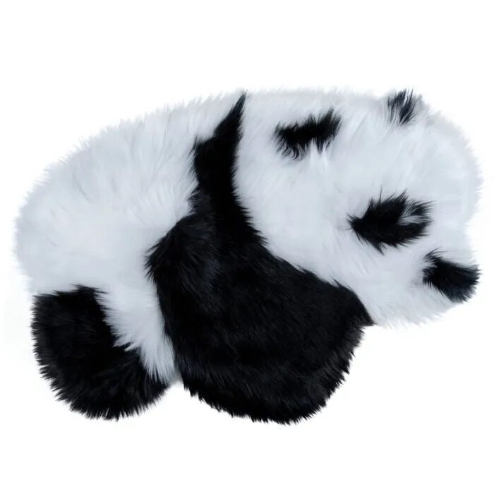 STP Goods Faux LongFur Suede Sheepskin Washable Shag Panda Area Rug - 37.4  25.6