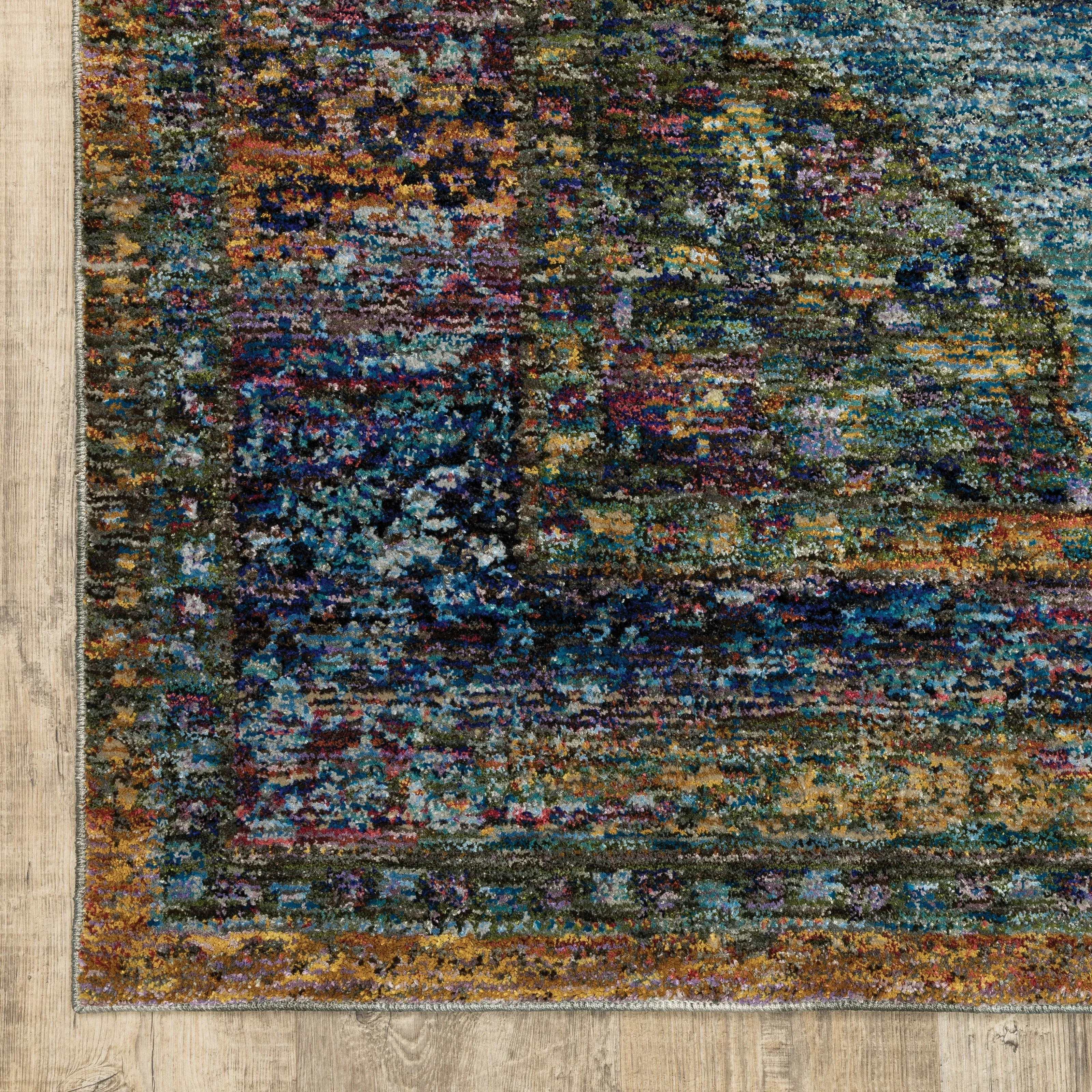 Style Haven Adaylnn Morris Persian Inspired Medallion Blue/Multi Area Rug