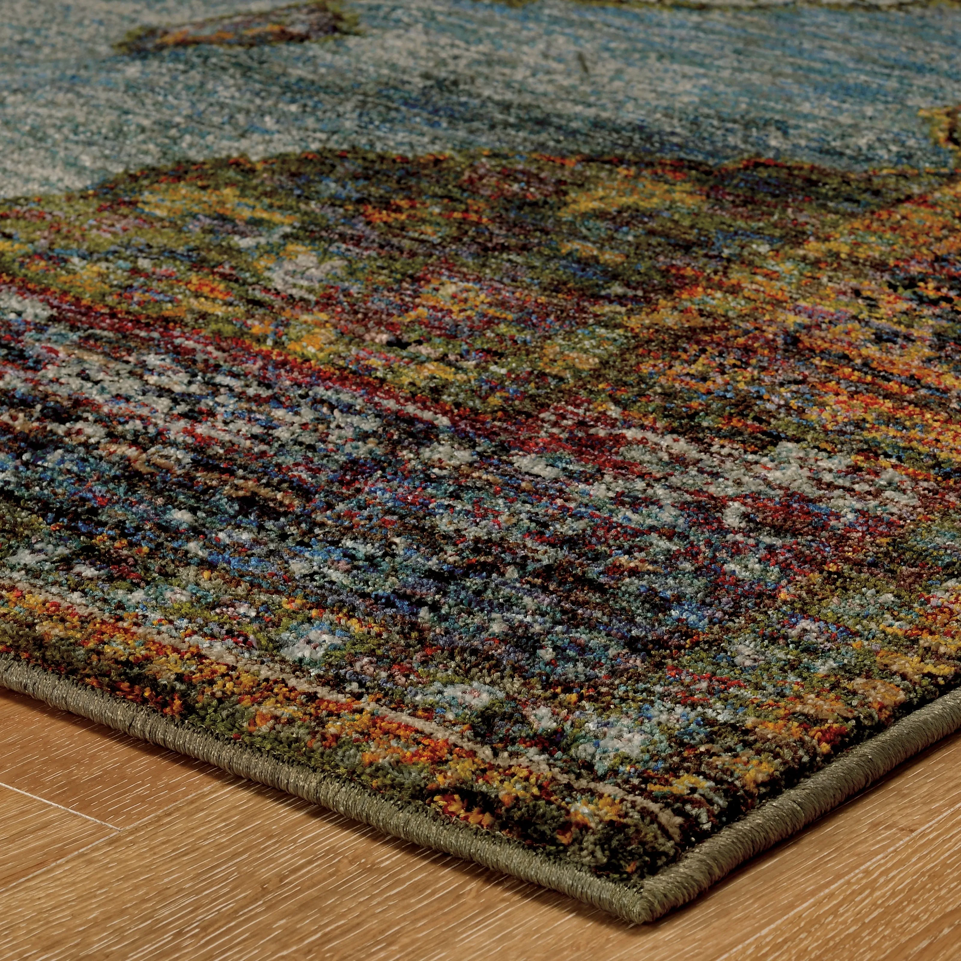 Style Haven Adaylnn Morris Persian Inspired Medallion Blue/Multi Area Rug