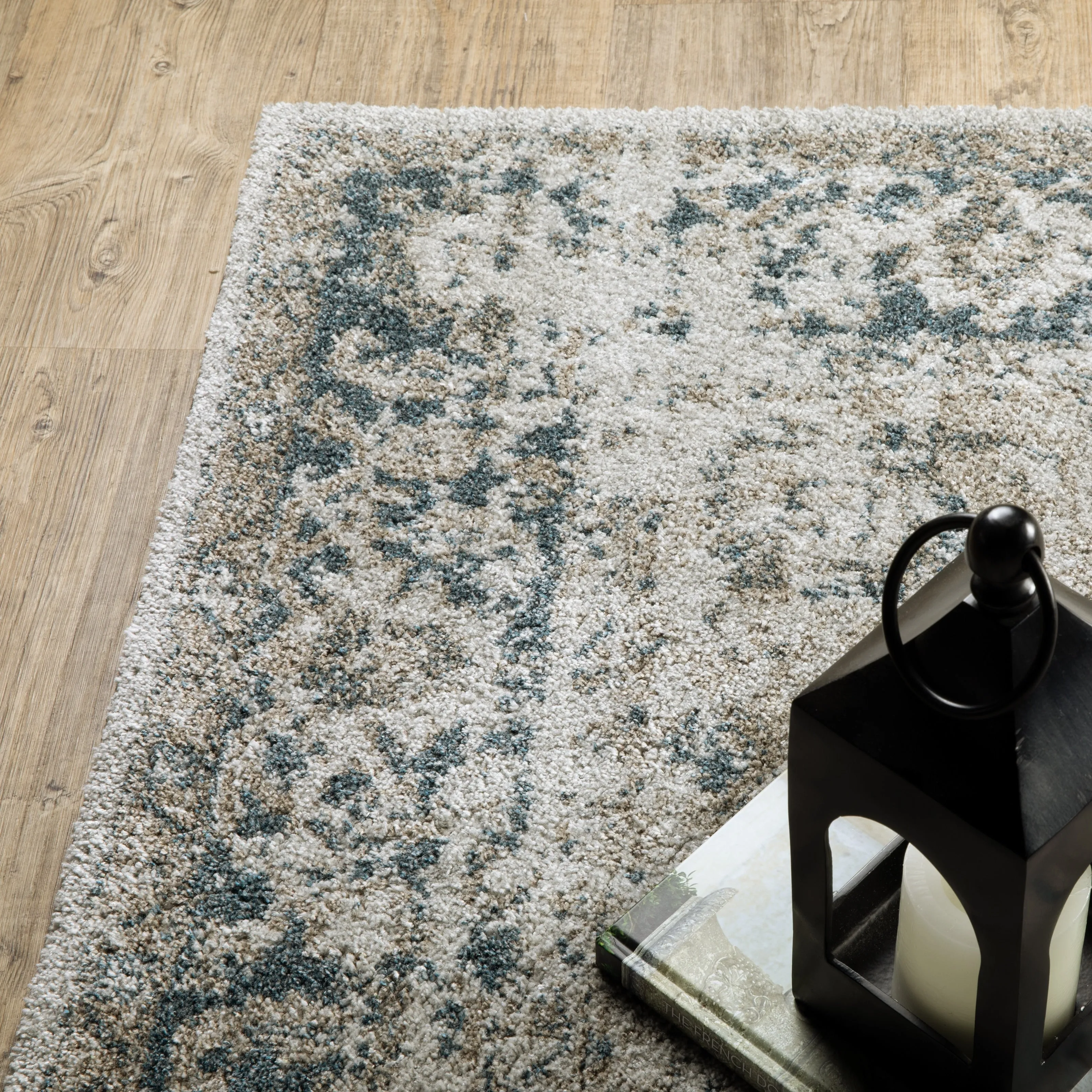 Style Haven Archer Vintage Medallion Gray/ Blue Indoor Area Rug.