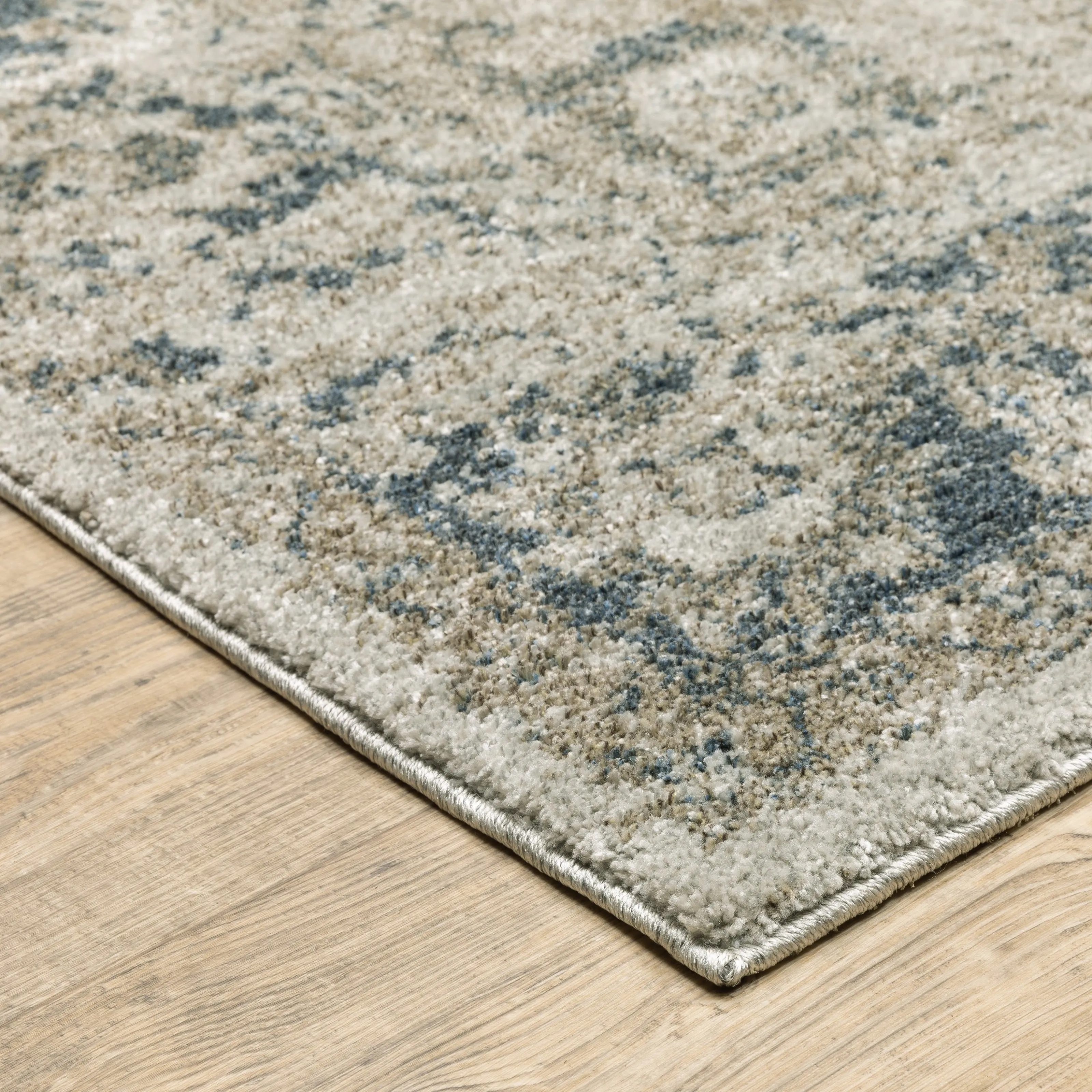 Style Haven Archer Vintage Medallion Gray/ Blue Indoor Area Rug.