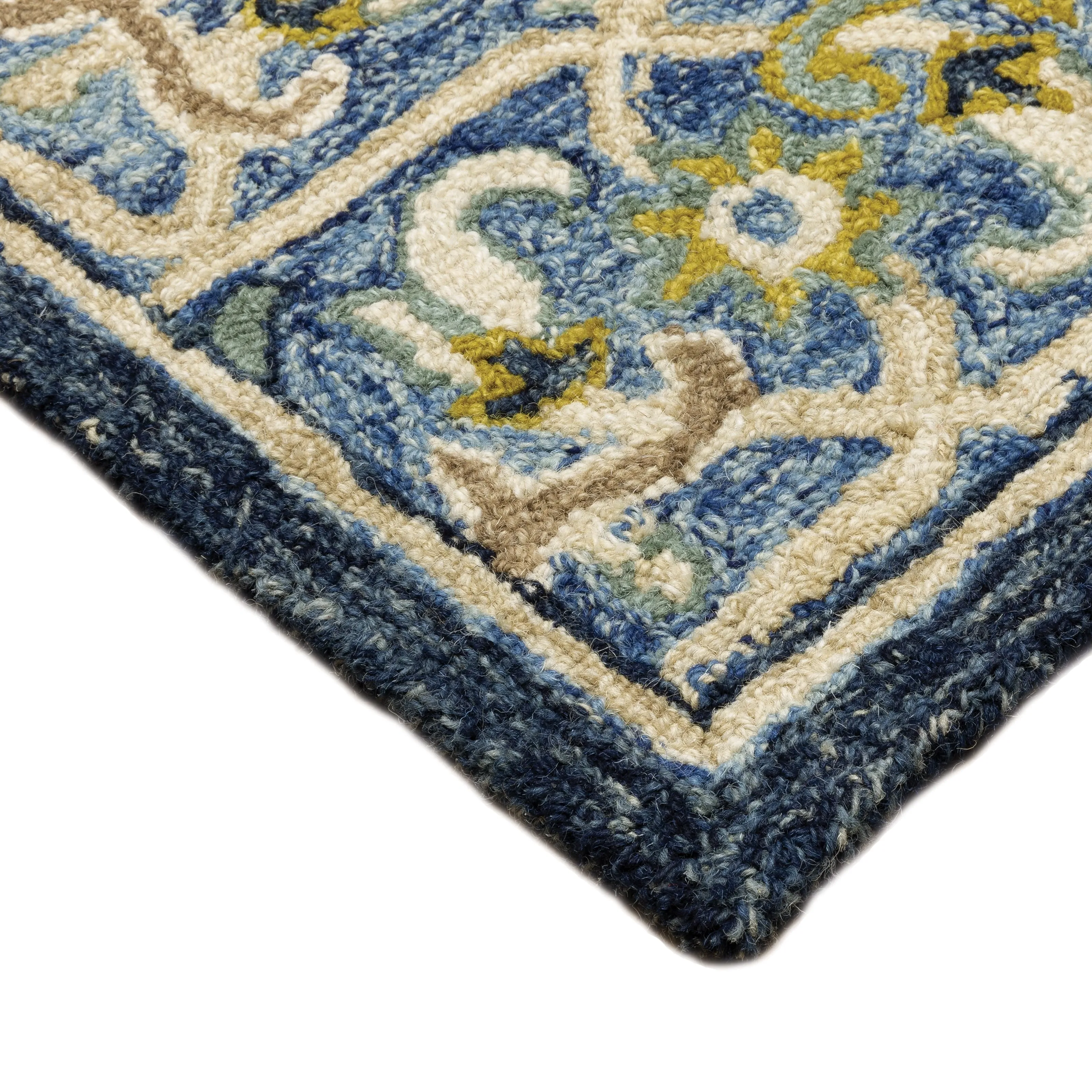Style Haven Ava Hand-tufted Wool Loop-pile Traditional Bordered Area Rug