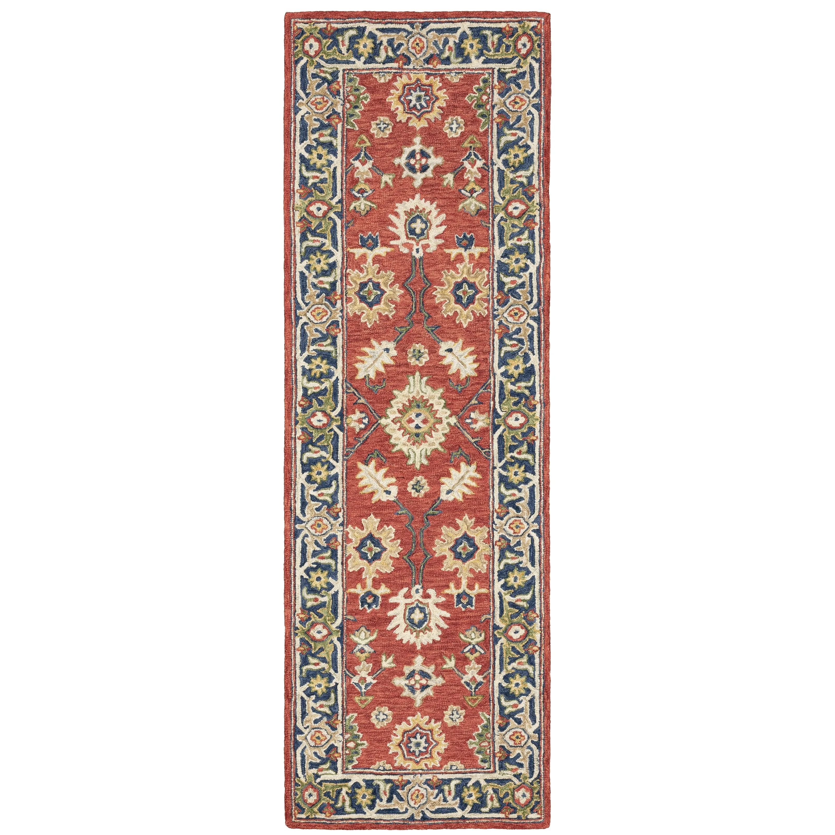 Style Haven Ava Hand-tufted Wool Loop-pile Traditional Bordered Area Rug