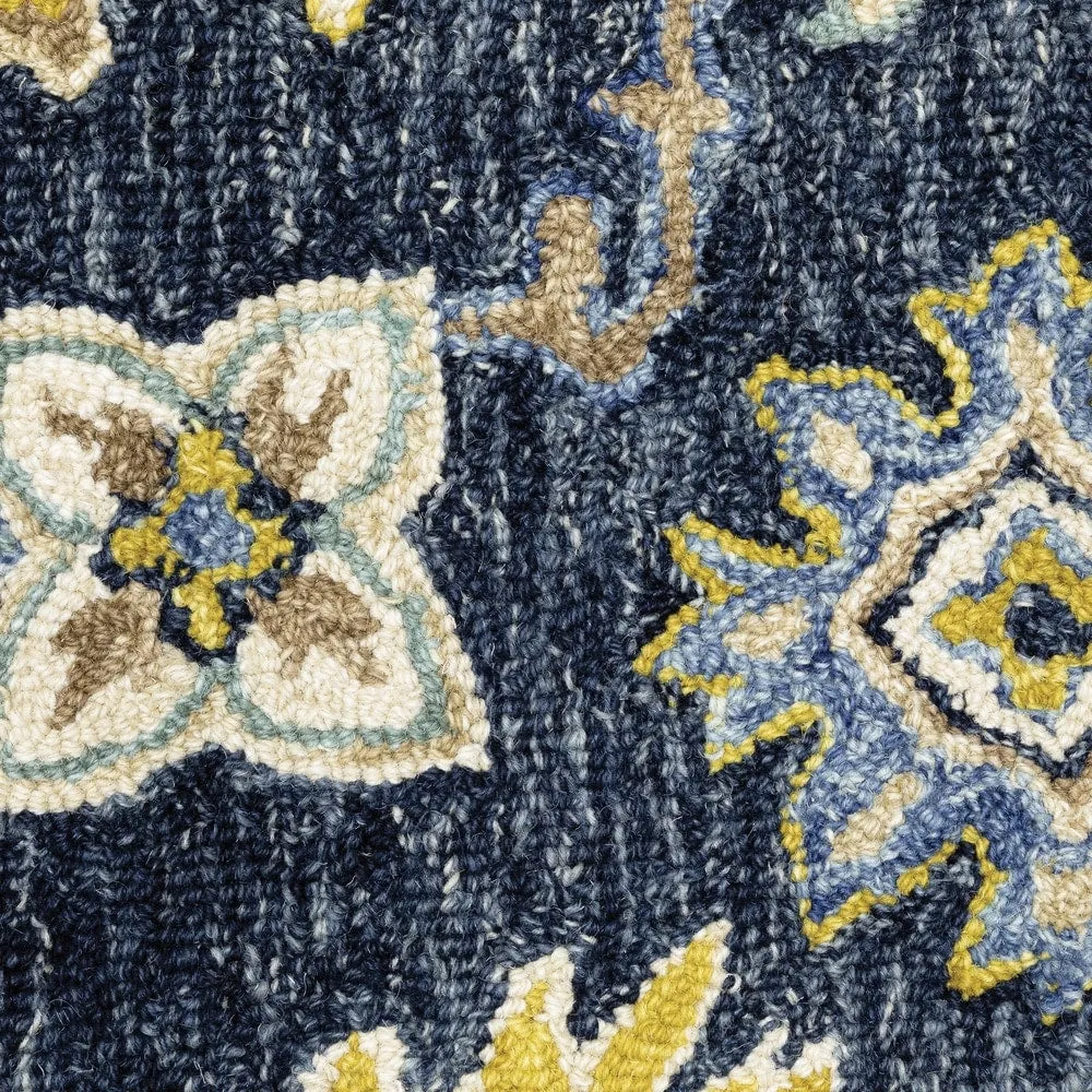 Style Haven Ava Hand-tufted Wool Loop-pile Traditional Bordered Area Rug