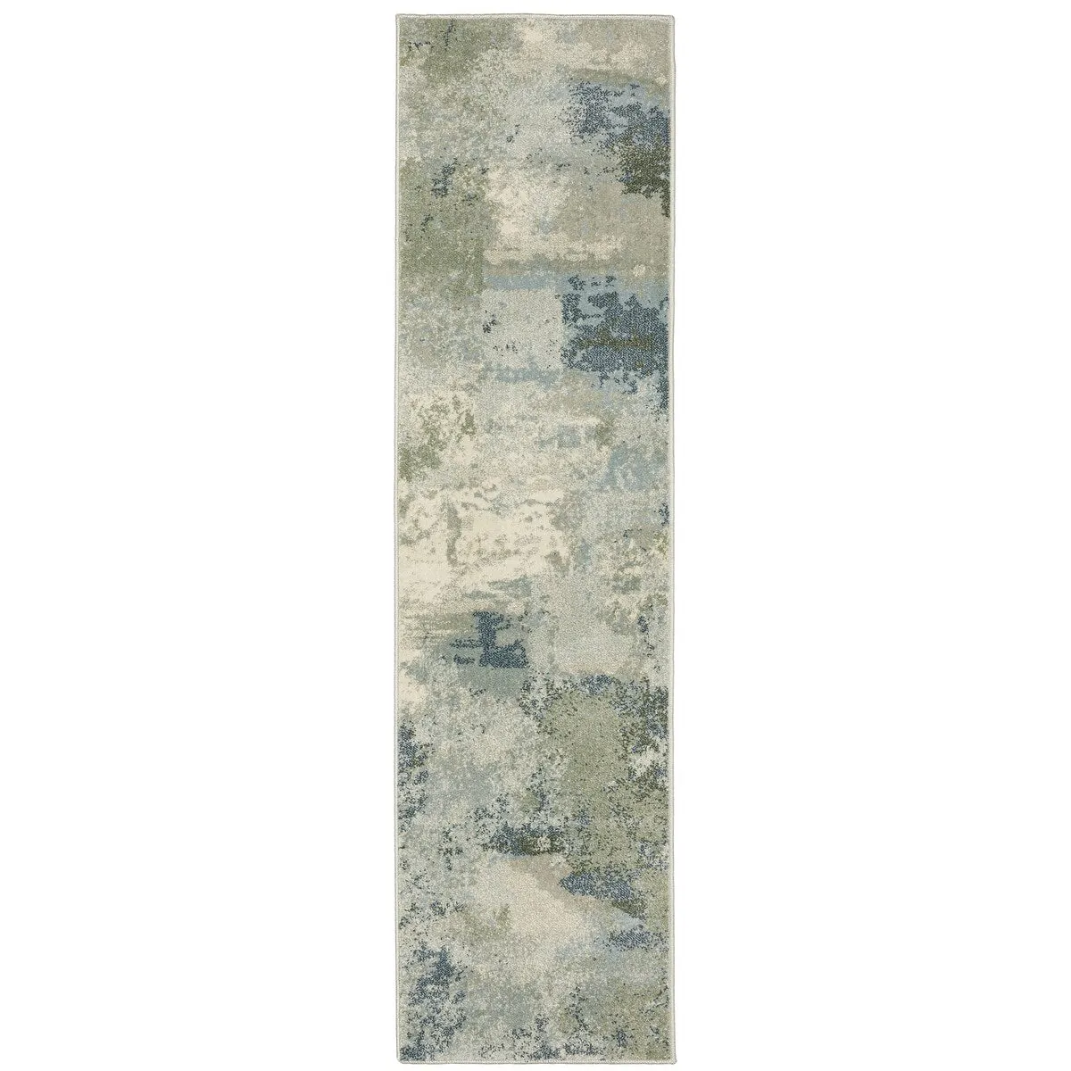 Style Haven Bassel Contemporary Abstract Blue/ Green Indoor Area Rug