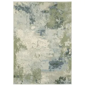 Style Haven Bassel Contemporary Abstract Blue/ Green Indoor Area Rug