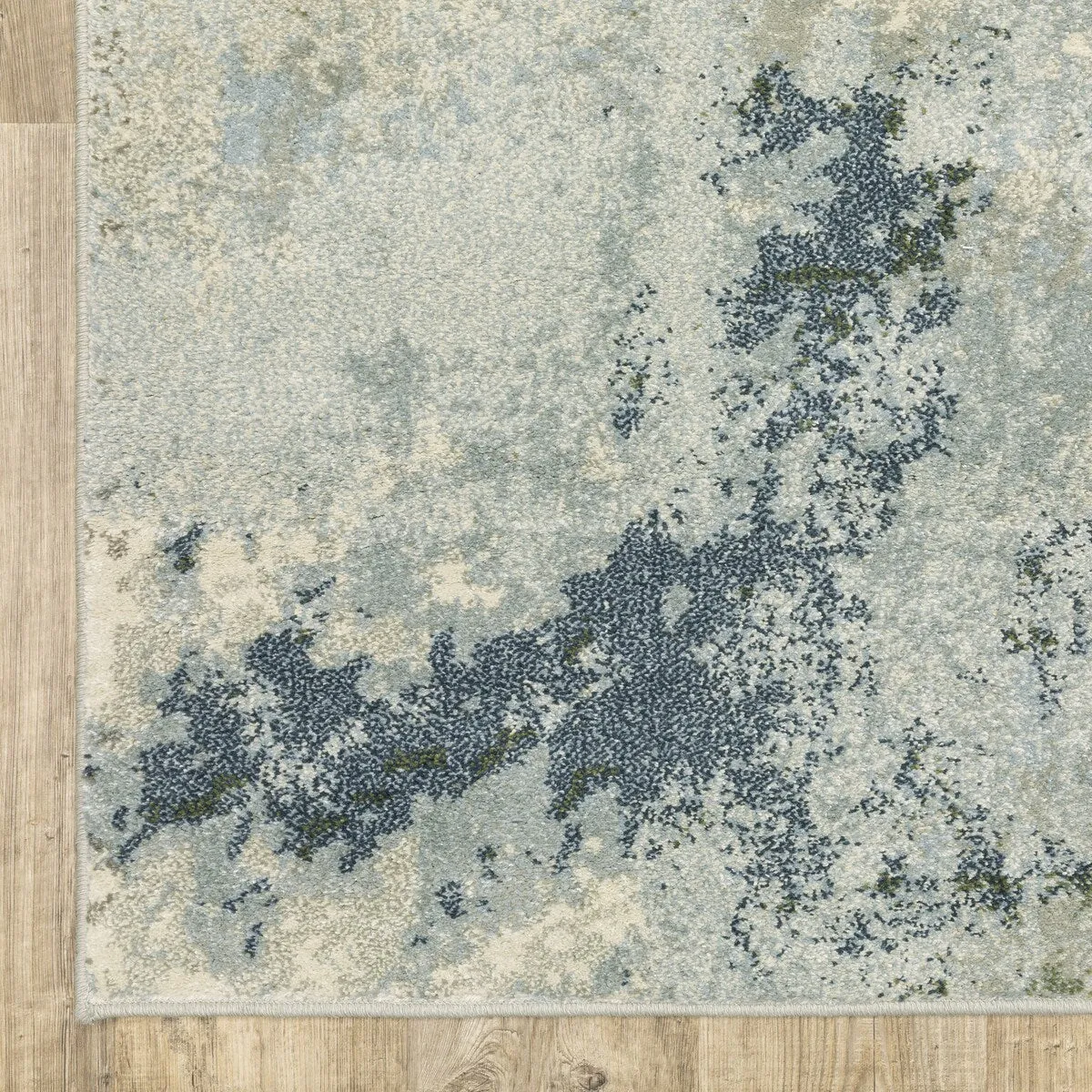 Style Haven Bassel Contemporary Abstract Blue/ Green Indoor Area Rug