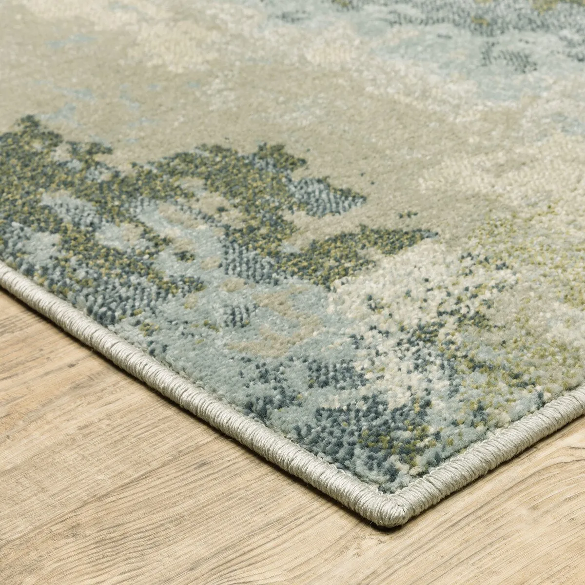 Style Haven Bassel Contemporary Abstract Blue/ Green Indoor Area Rug