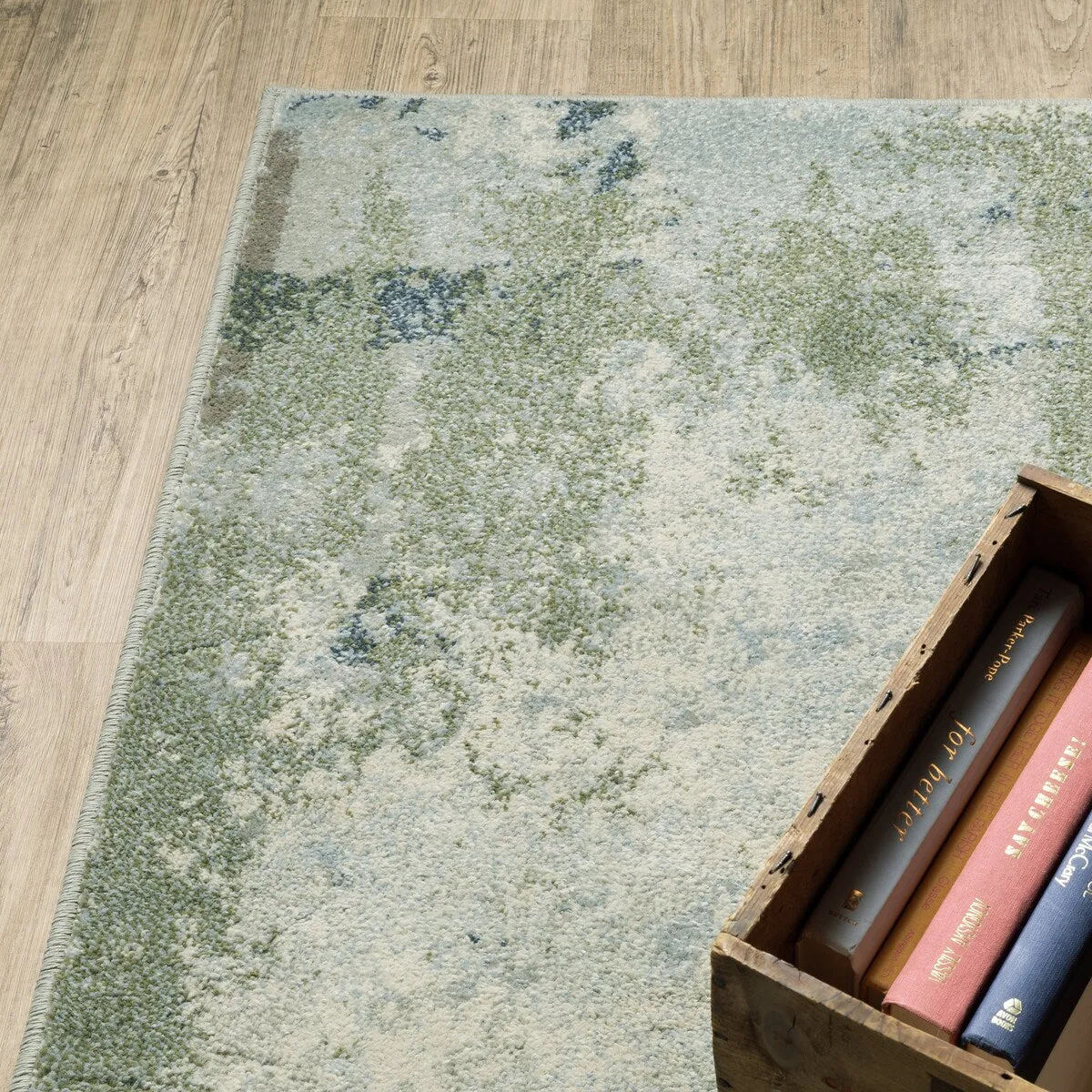 Style Haven Bassel Contemporary Abstract Blue/ Green Indoor Area Rug