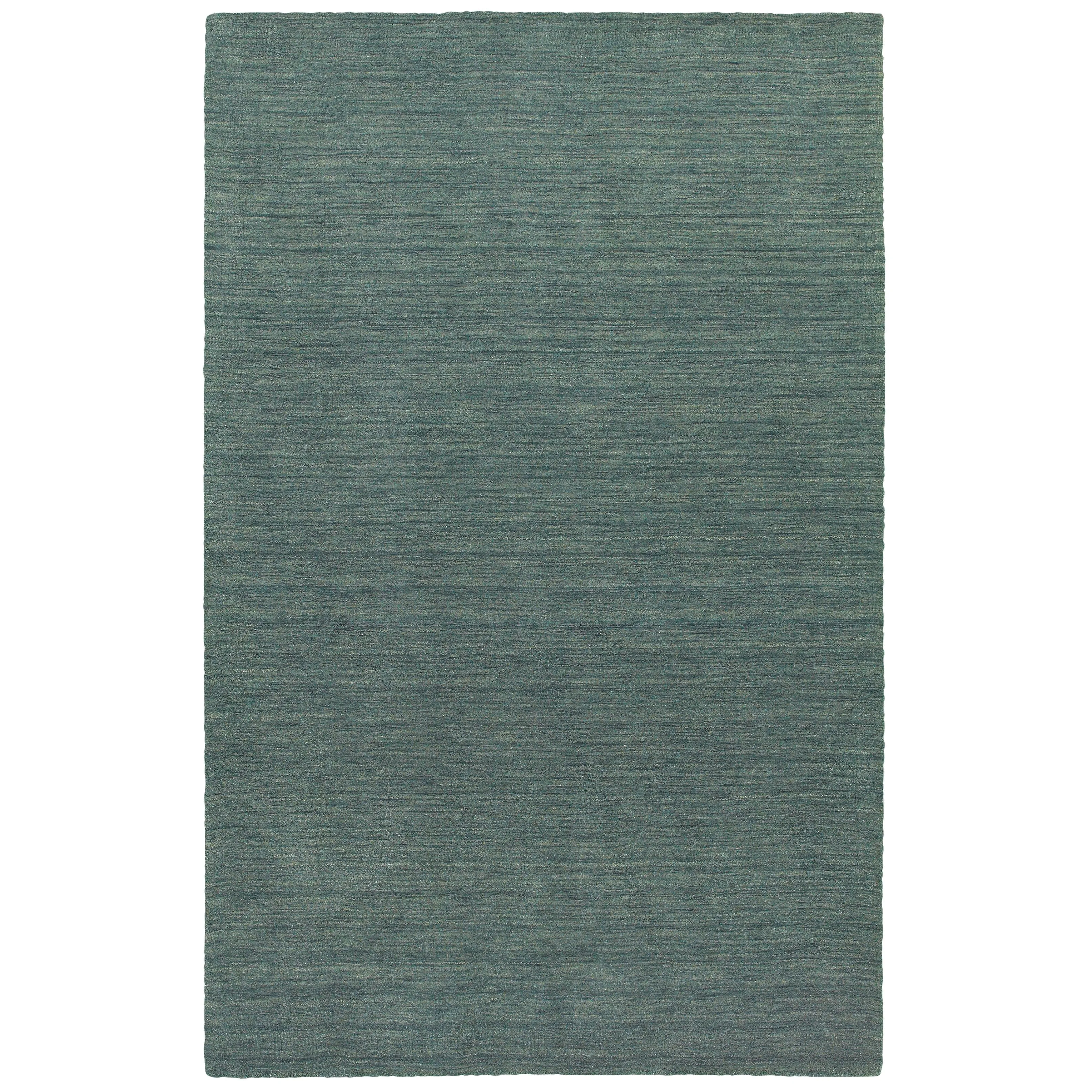 Style Haven Heathered Solid Hand-crafted Plush Wool Area Rug