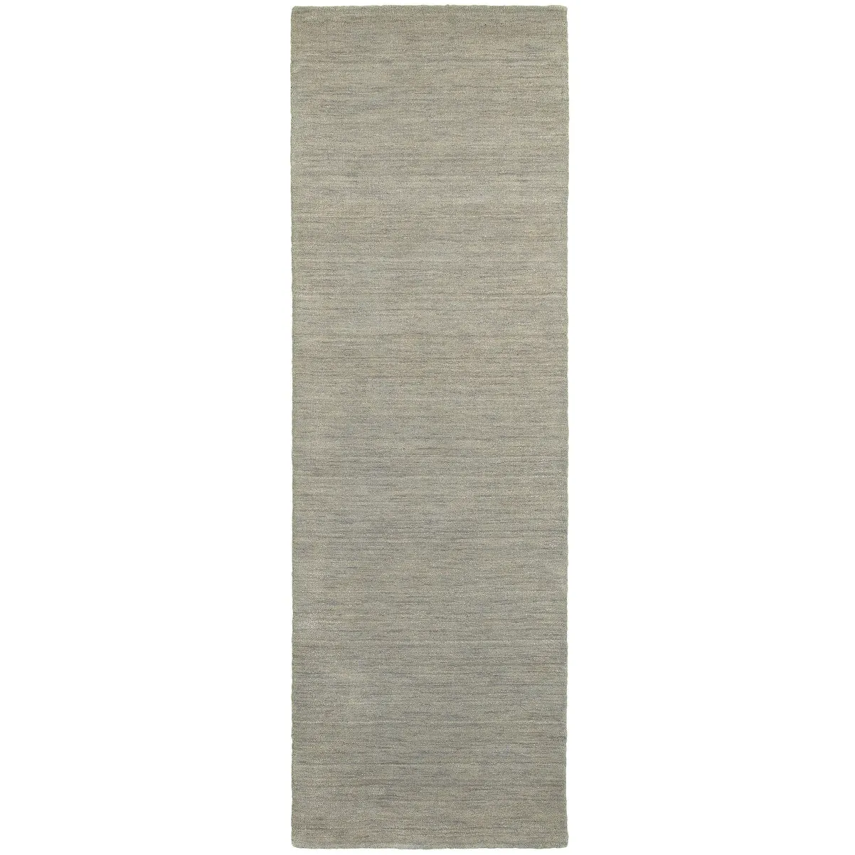 Style Haven Heathered Solid Hand-crafted Plush Wool Area Rug