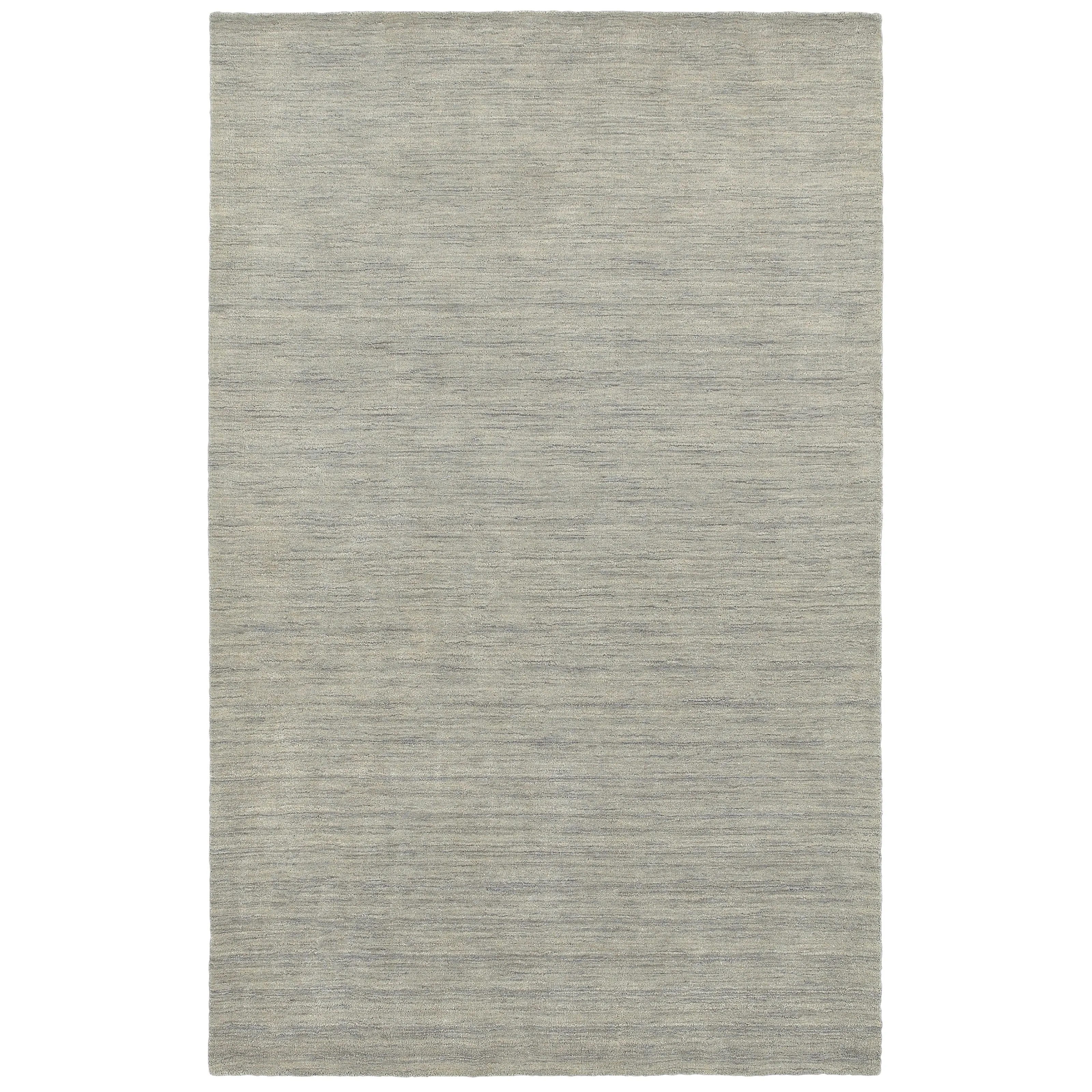 Style Haven Heathered Solid Hand-crafted Plush Wool Area Rug