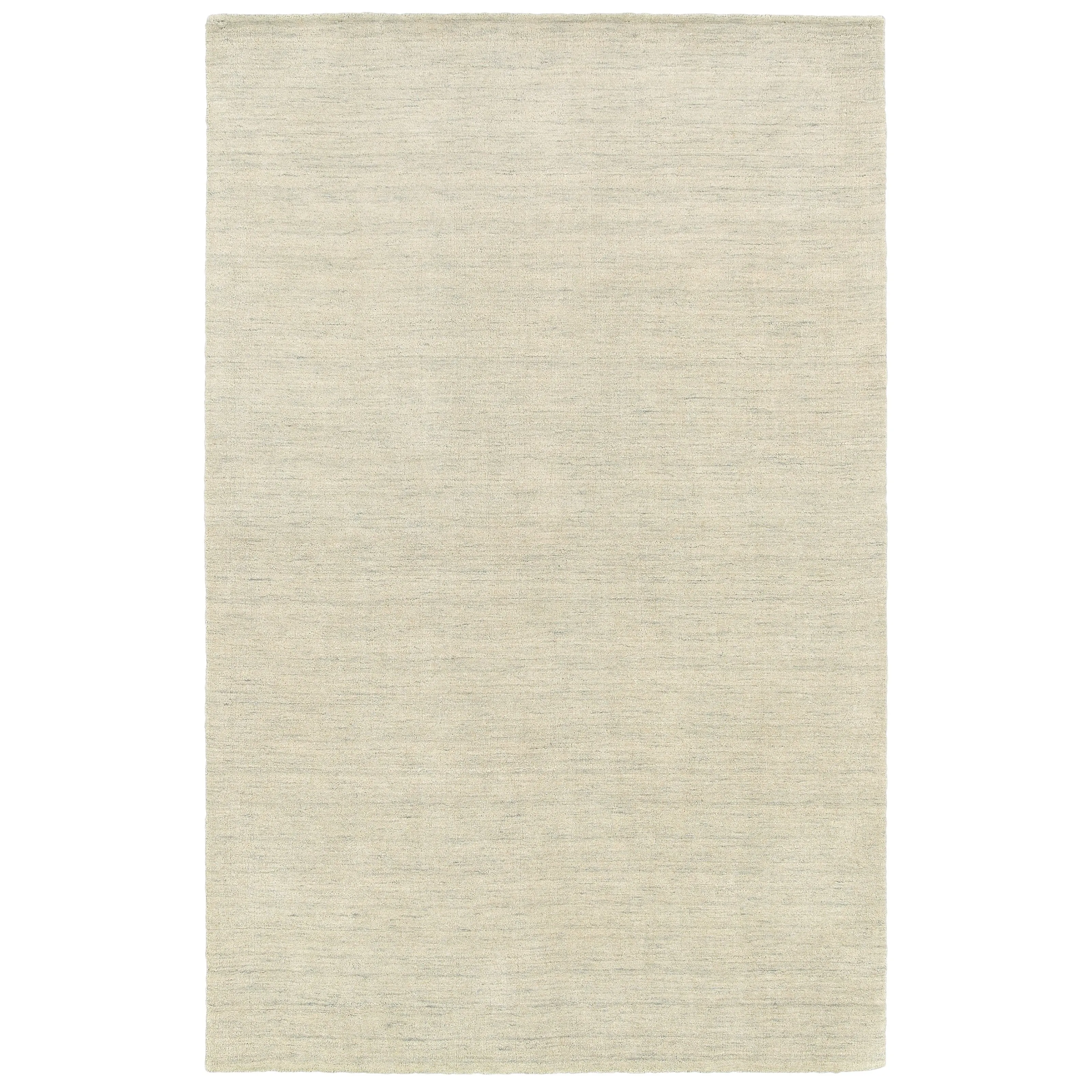 Style Haven Heathered Solid Hand-crafted Plush Wool Area Rug