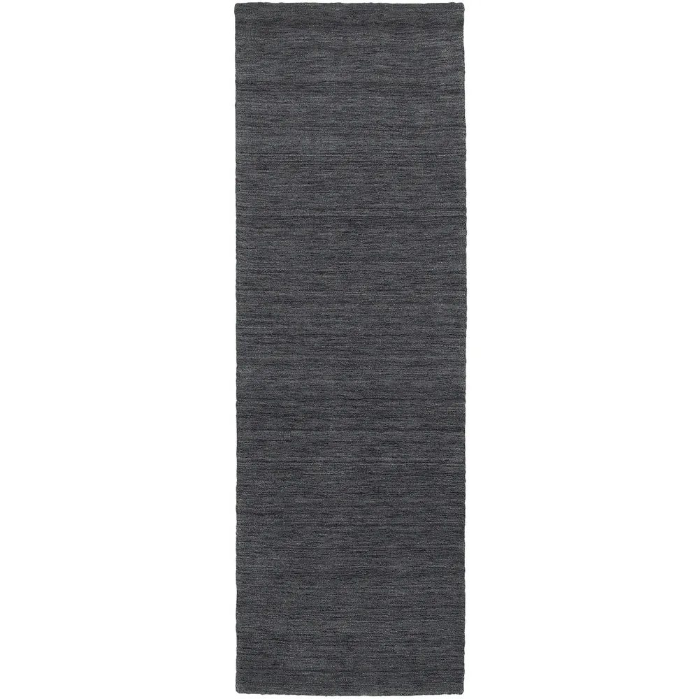 Style Haven Heathered Solid Hand-crafted Plush Wool Area Rug