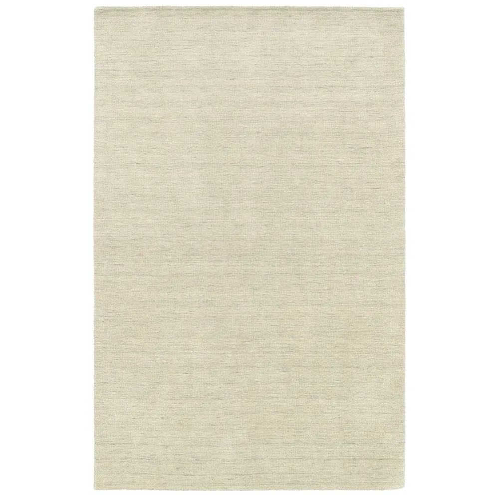 Style Haven Heathered Solid Hand-crafted Plush Wool Area Rug