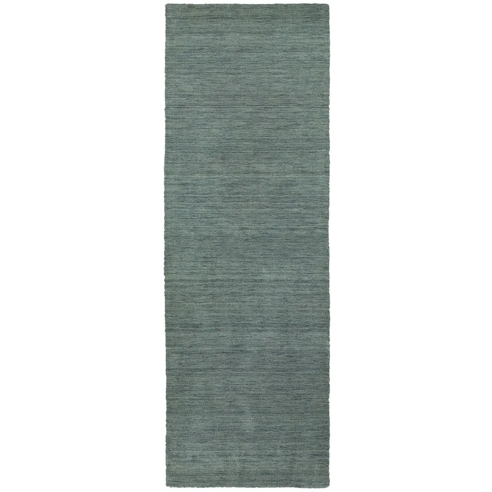 Style Haven Heathered Solid Hand-crafted Plush Wool Area Rug