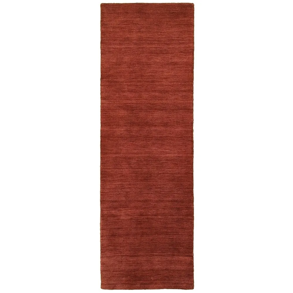 Style Haven Heathered Solid Hand-crafted Plush Wool Area Rug