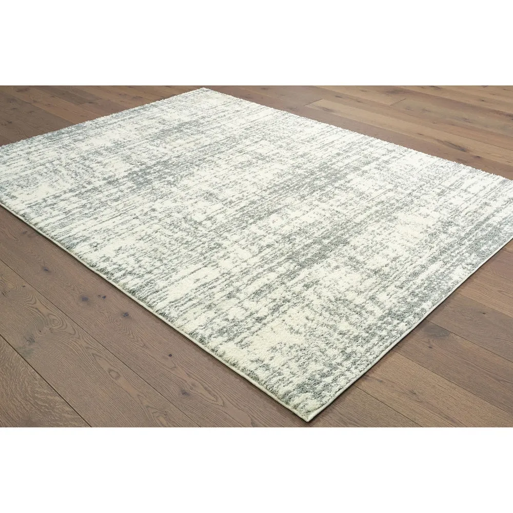 Style Haven Pilo Ivory and Taupe Distressed Area Rug