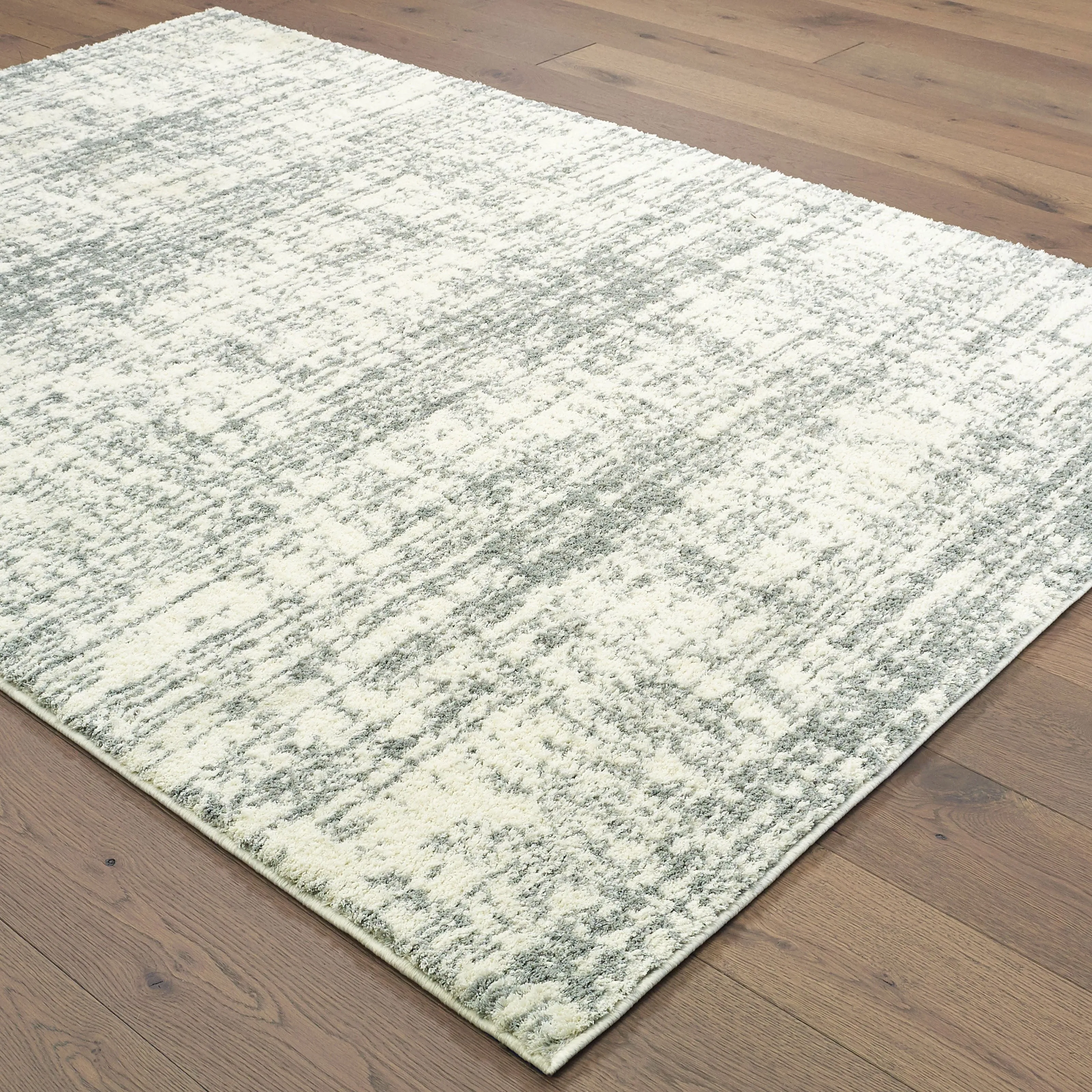 Style Haven Pilo Ivory and Taupe Distressed Area Rug