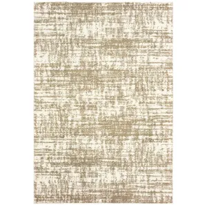 Style Haven Pilo Ivory and Taupe Distressed Area Rug