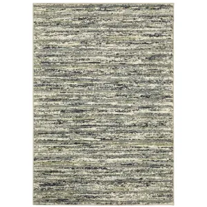 Style Haven Salinas Industrial Striped Blue/ Green Indoor Area Rug