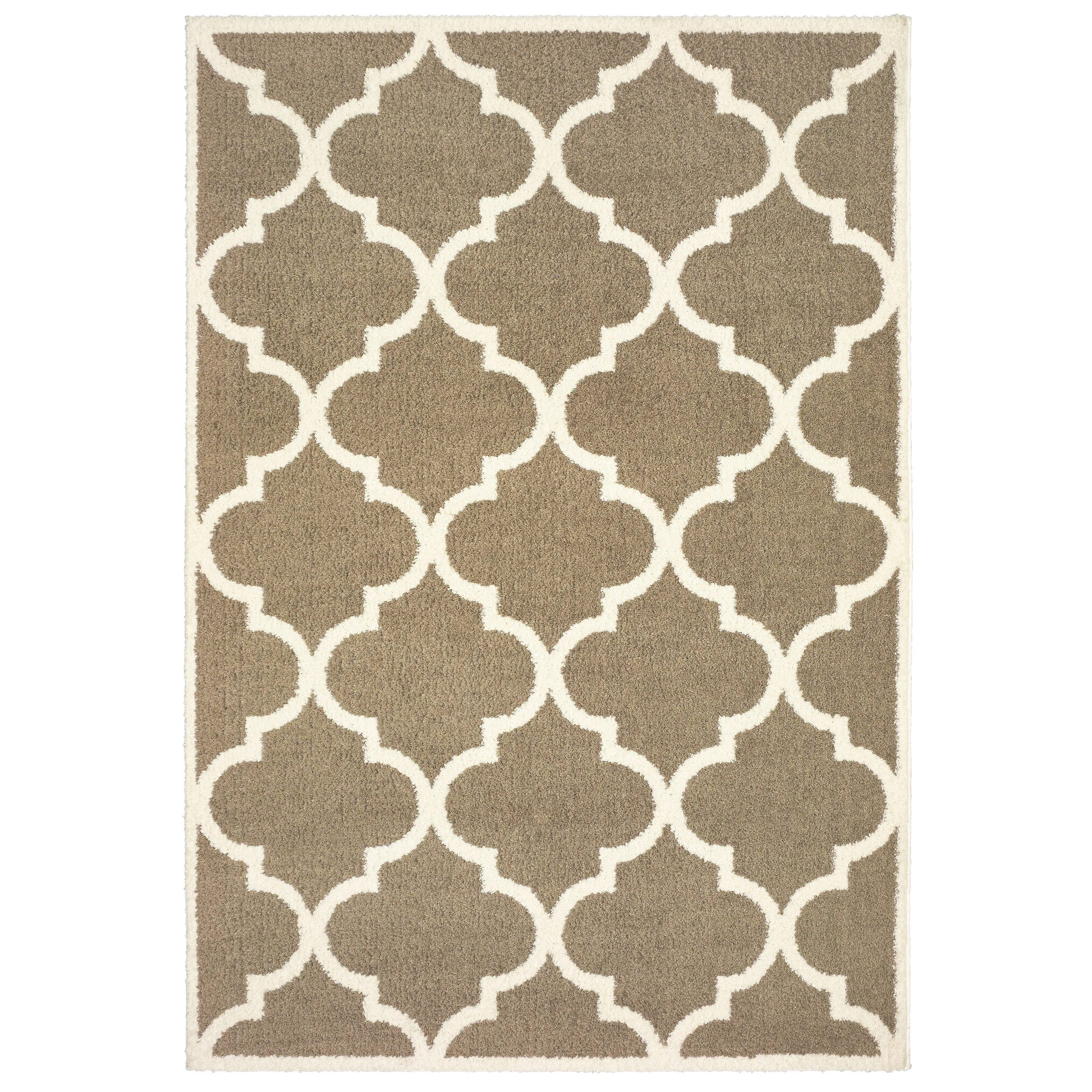 Style Haven Valentina Scallop Lattice Microfiber Area Rug
