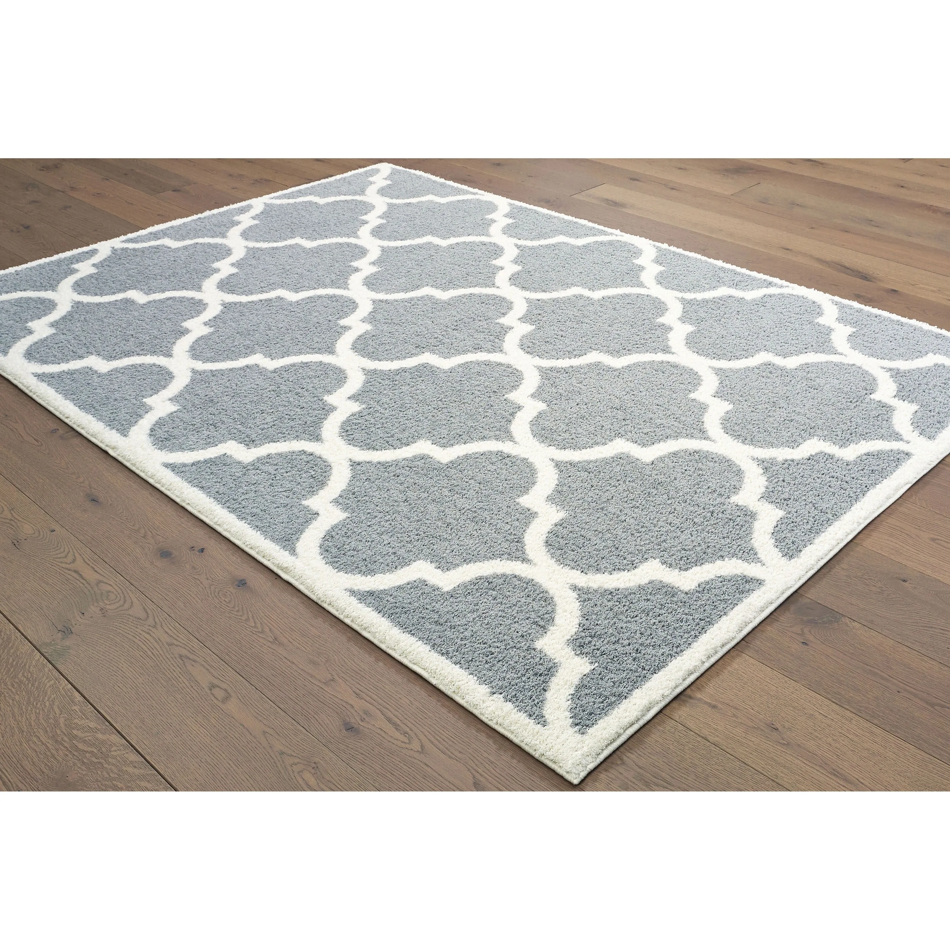 Style Haven Valentina Scallop Lattice Microfiber Area Rug