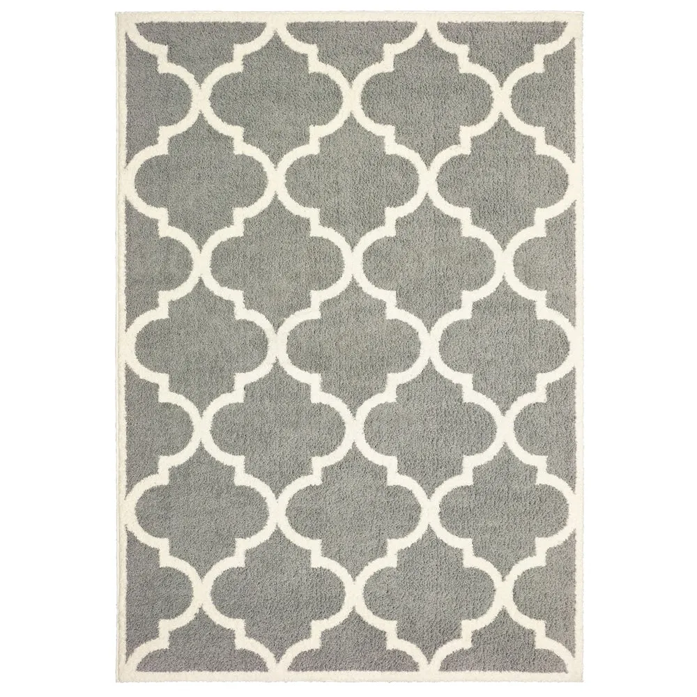 Style Haven Valentina Scallop Lattice Microfiber Area Rug