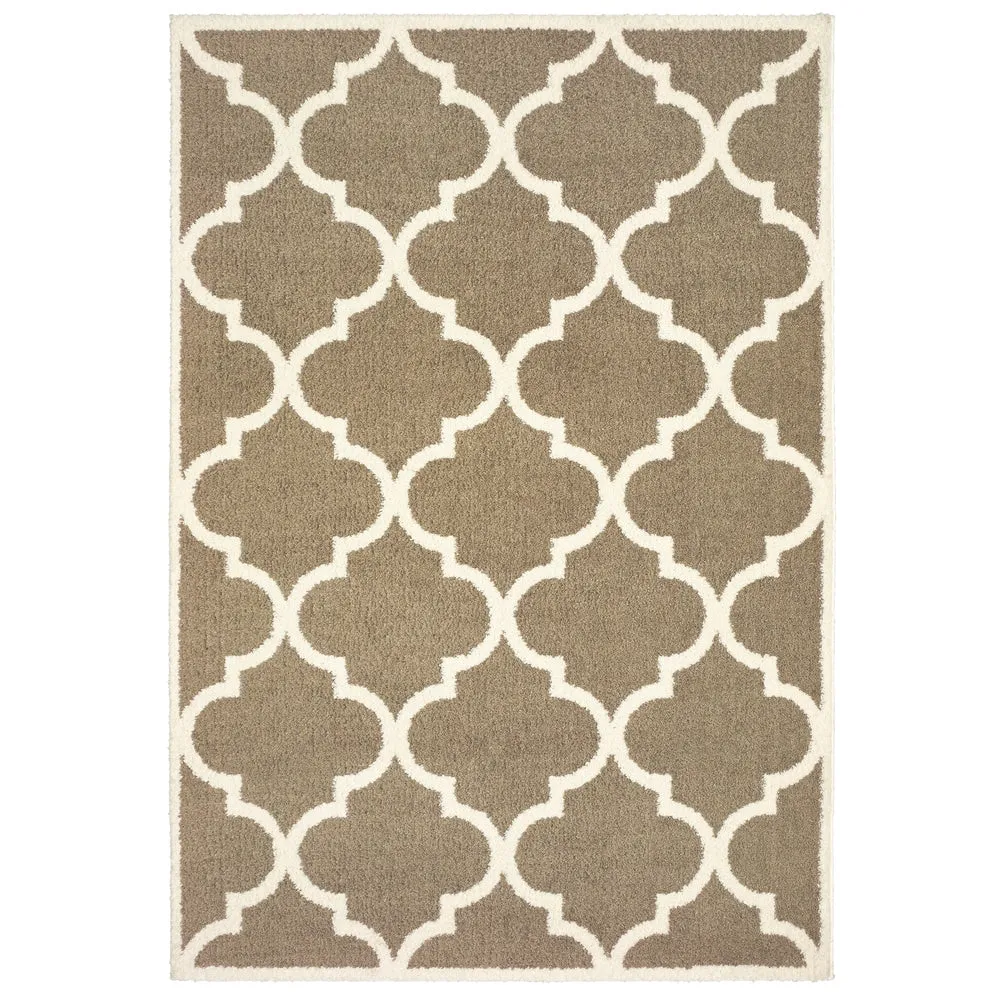 Style Haven Valentina Scallop Lattice Microfiber Area Rug