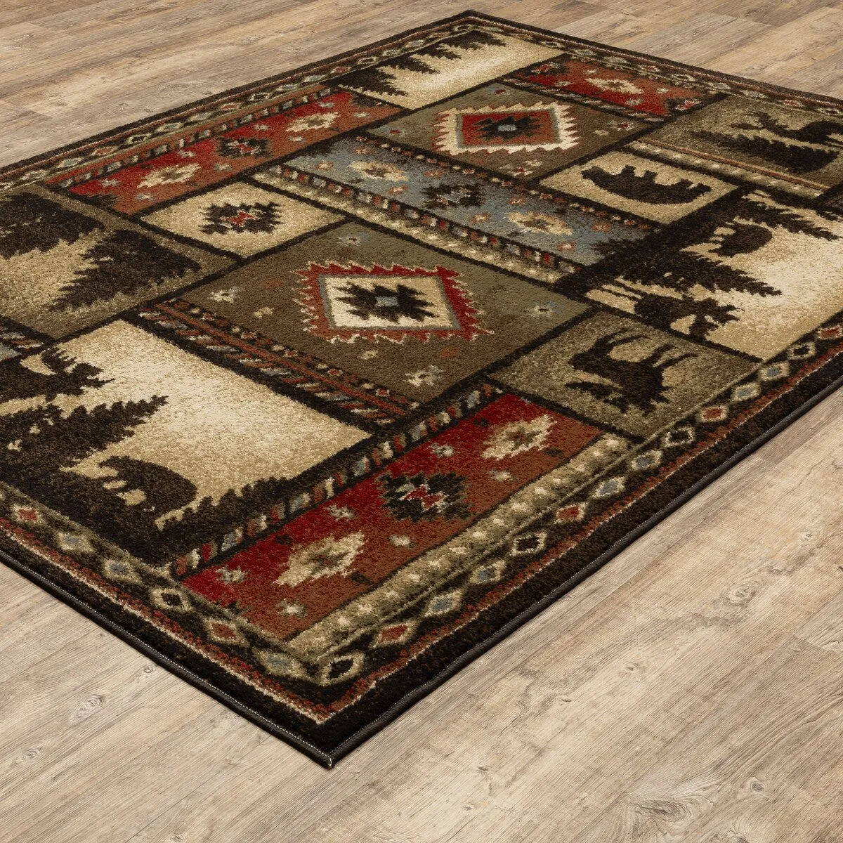 Style Haven Westley Lodge Patchwork Area Rug