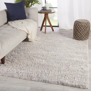 Sunil Striped Light Gray/ Cream Area Rug