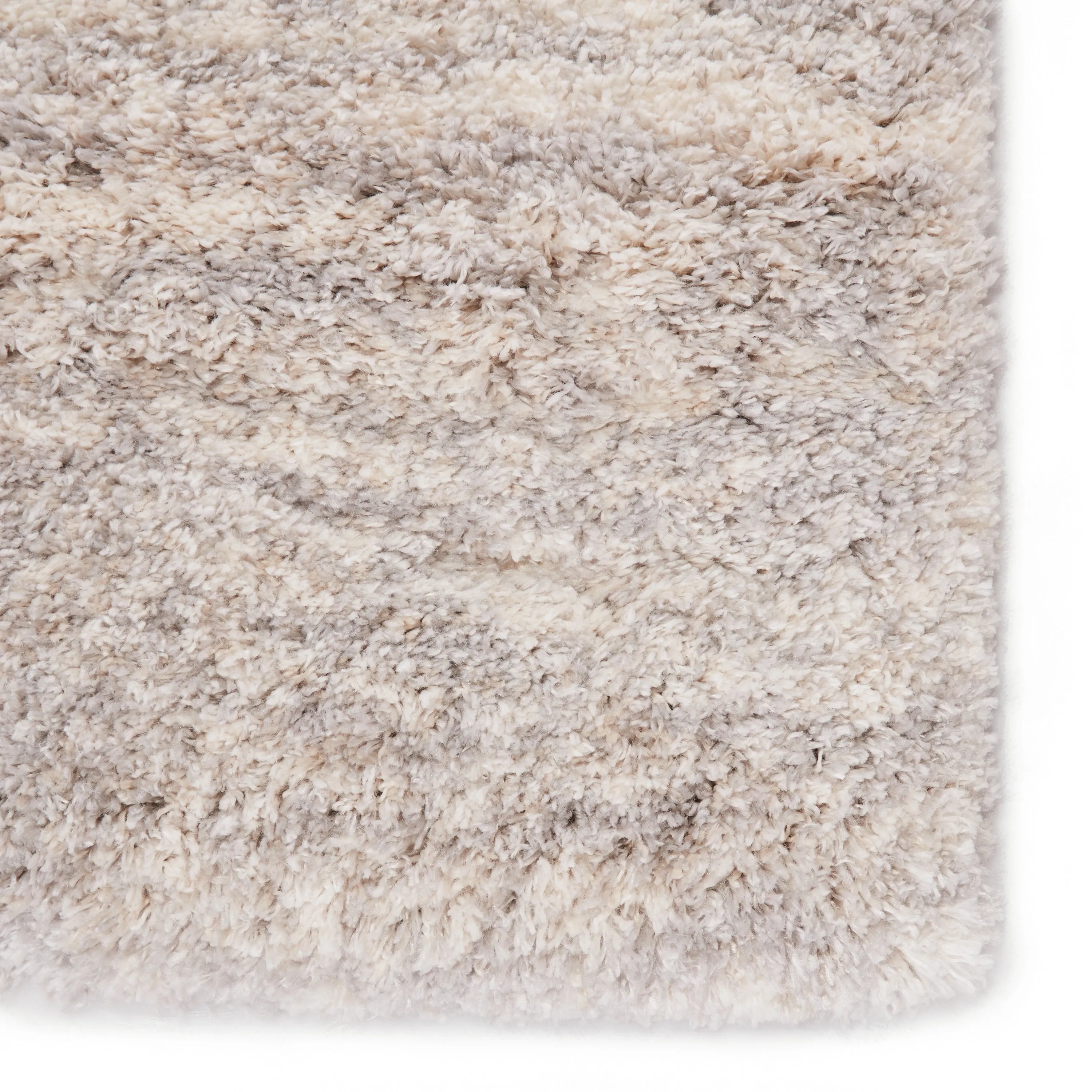 Sunil Striped Light Gray/ Cream Area Rug