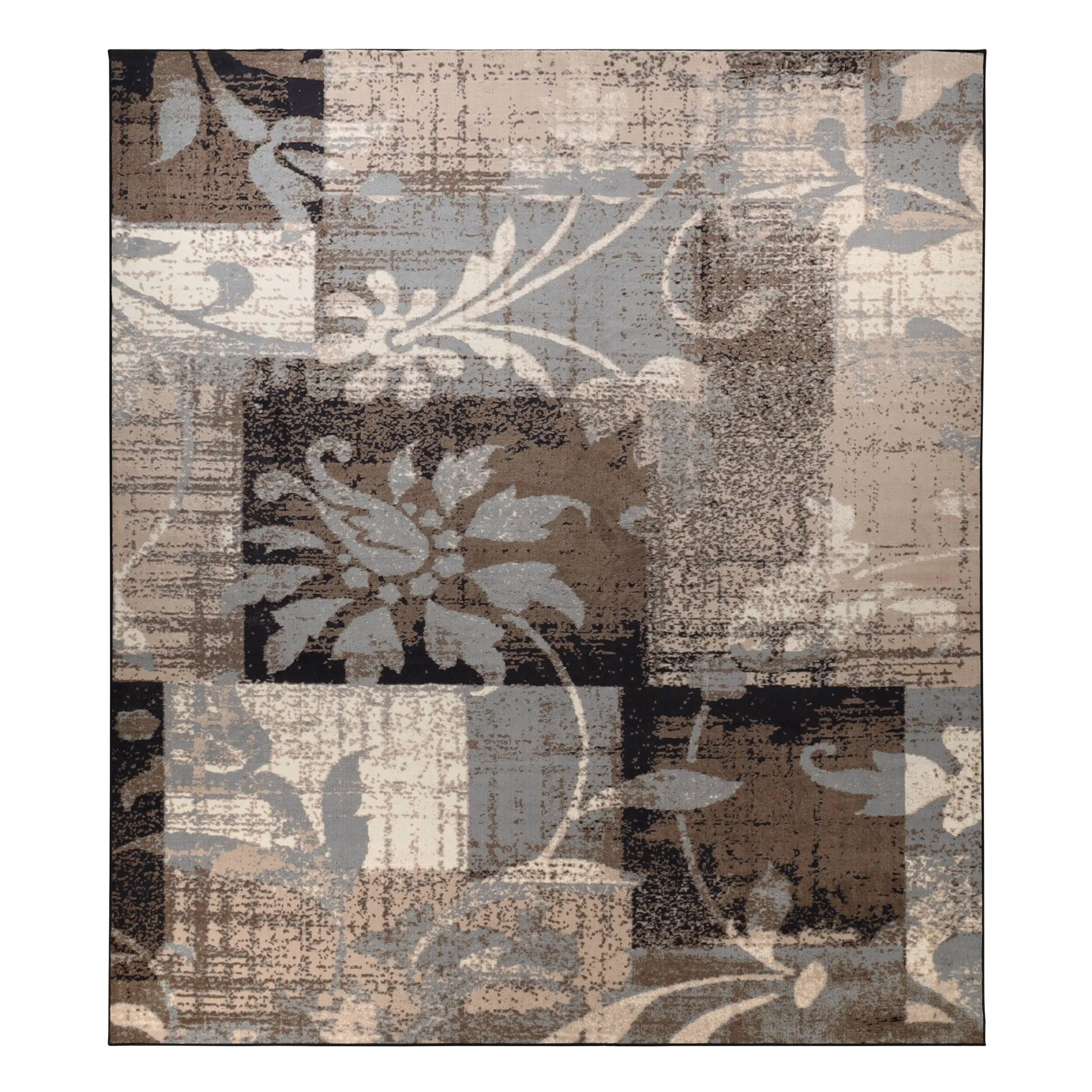 Superior Pastiche Contemporary Floral Patchwork Indoor Runner or Area Rug