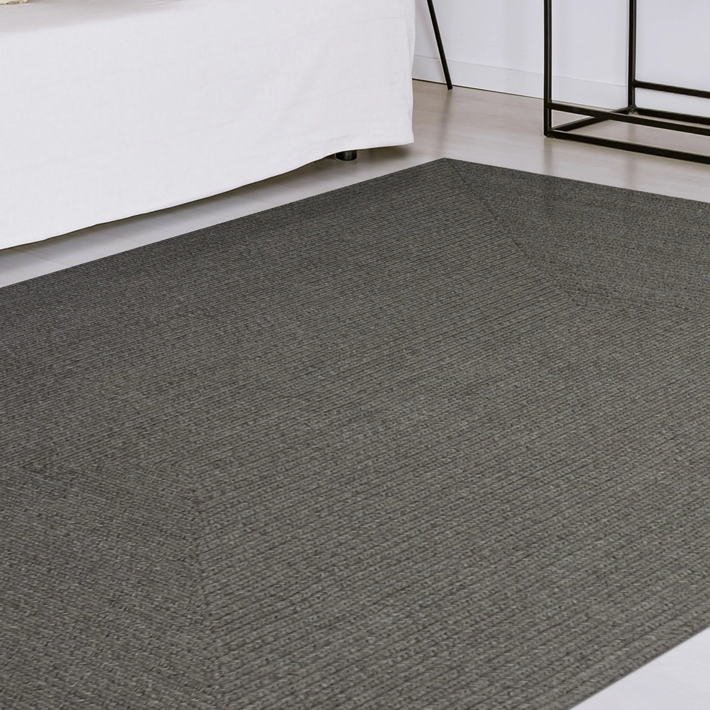 Superior Reversible Solid Modern Rustic Braided Indoor/ Outdoor Area Rug