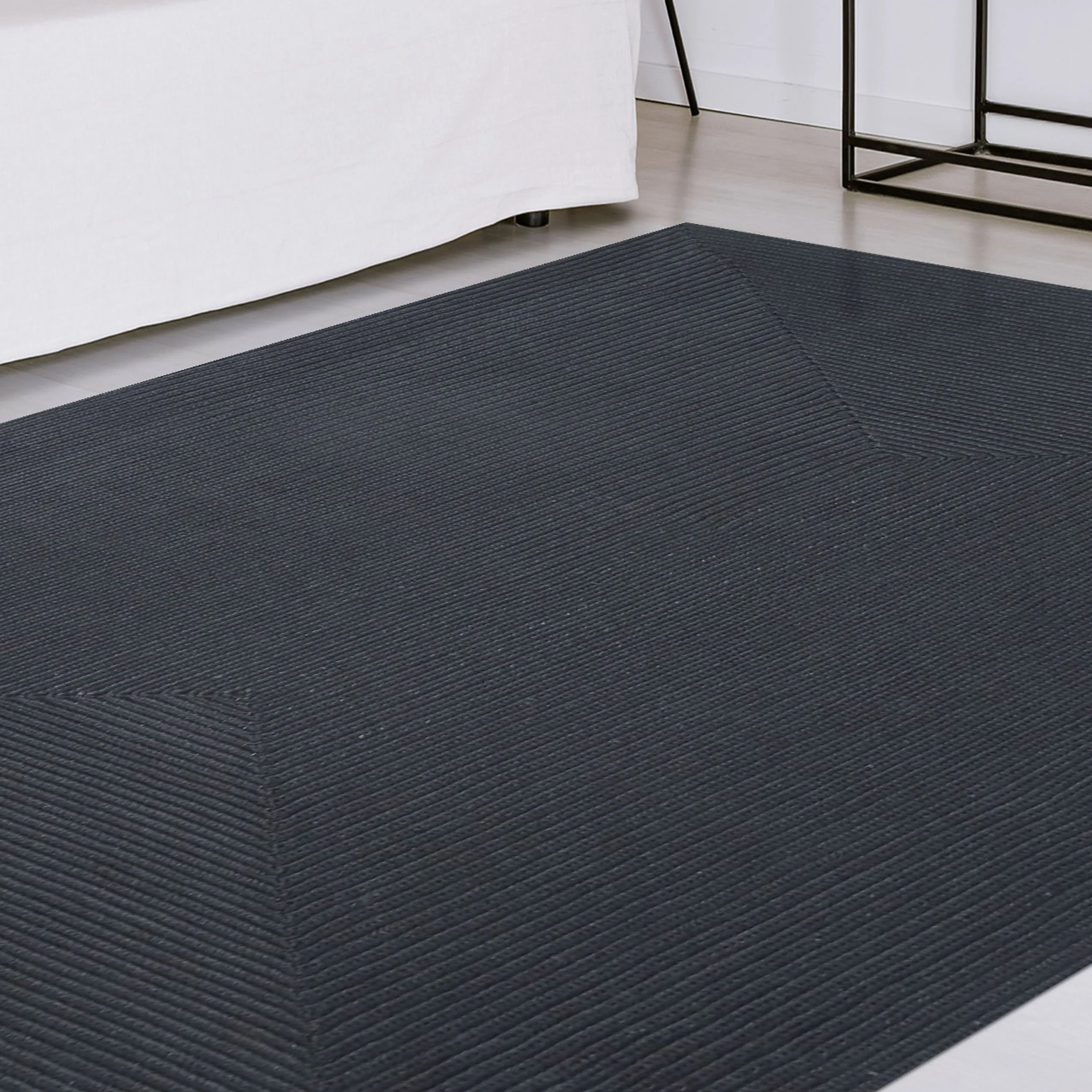 Superior Reversible Solid Modern Rustic Braided Indoor/ Outdoor Area Rug