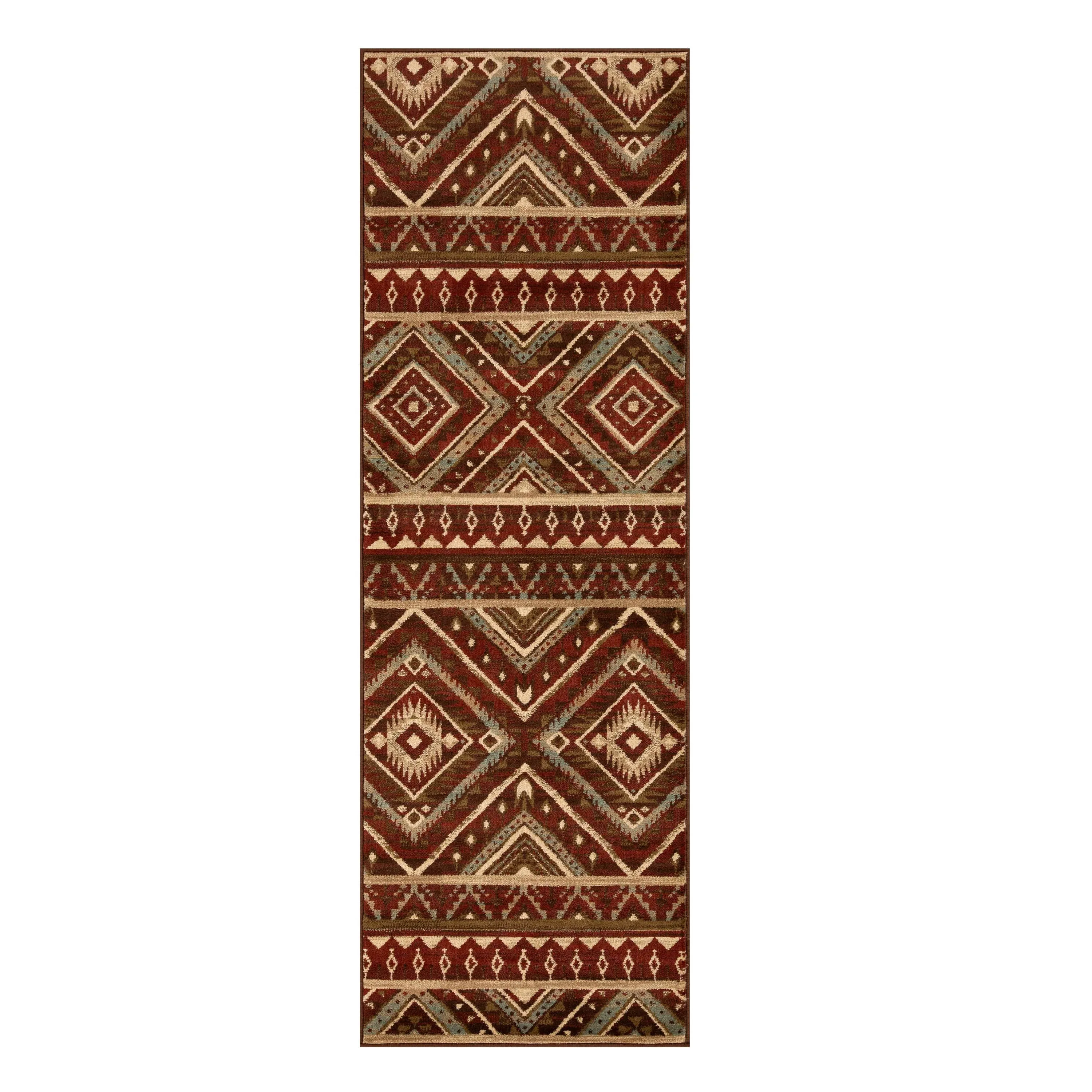 Superior Southwestern Rustic Medallion PowerLoomed Indoor Area Rug
