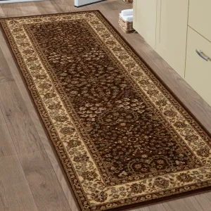 Superior Traditional Oriental Floral Power-Loomed Indoor Area Rug