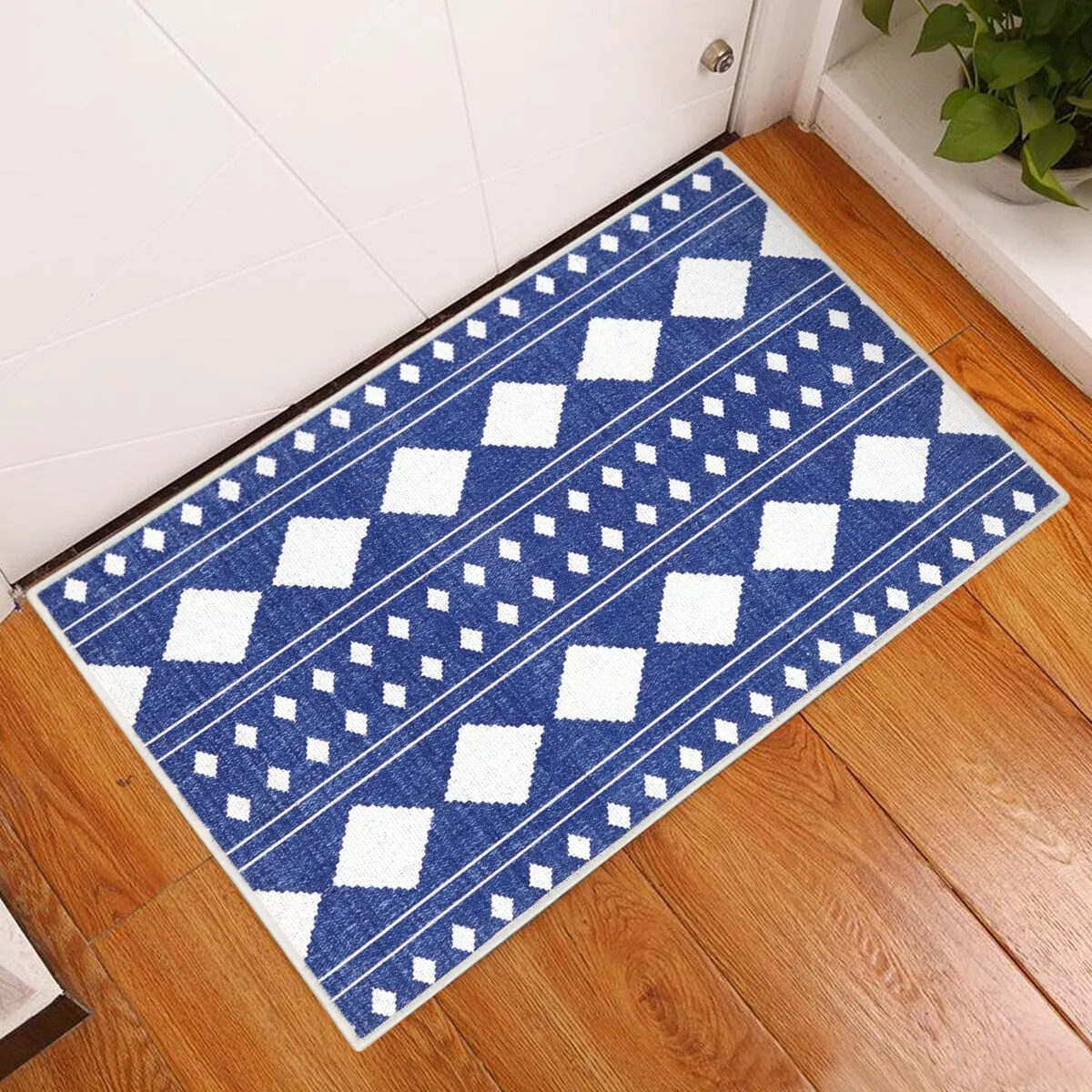 Sussexhome Heavy Duty Ultra Thin Non Slip Washable Cotton Indoor Rug - 2' x 3'
