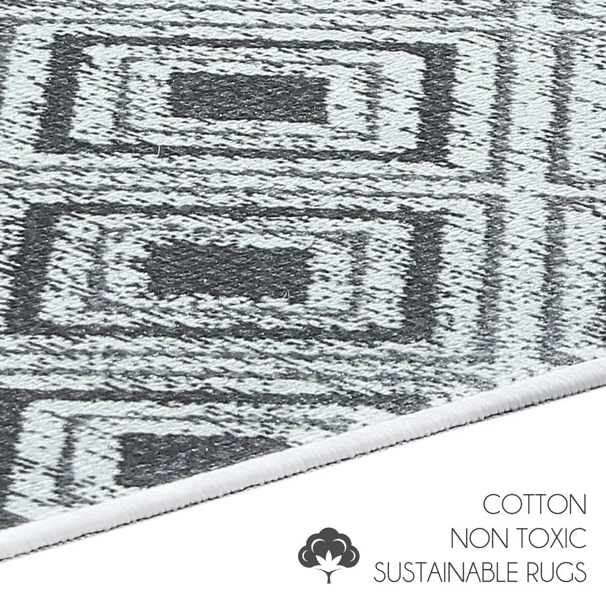 SussexHome Non-Skid Ultra-Thin Area Rugs for Laundry Room. Entryway. Bathroom and Kitchen - Washable Multipurpose Floor Mat