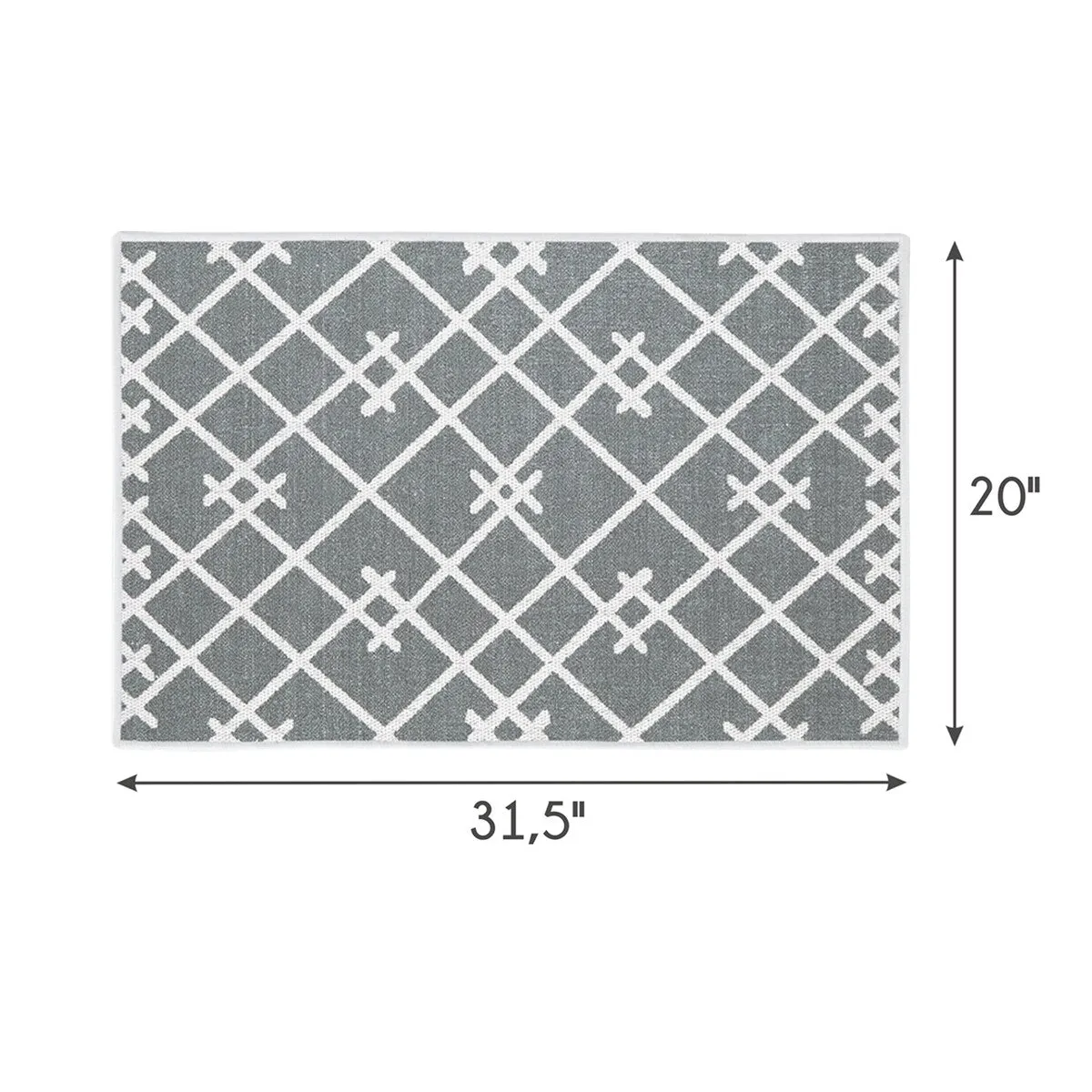 SussexHome Non-Skid Ultra-Thin Area Rugs for Laundry Room. Entryway. Bathroom and Kitchen - Washable Multipurpose Floor Mat