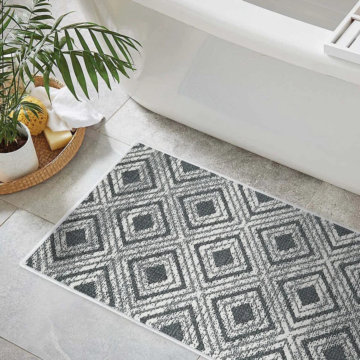 SussexHome Non-Skid Ultra-Thin Area Rugs for Laundry Room. Entryway. Bathroom and Kitchen - Washable Multipurpose Floor Mat