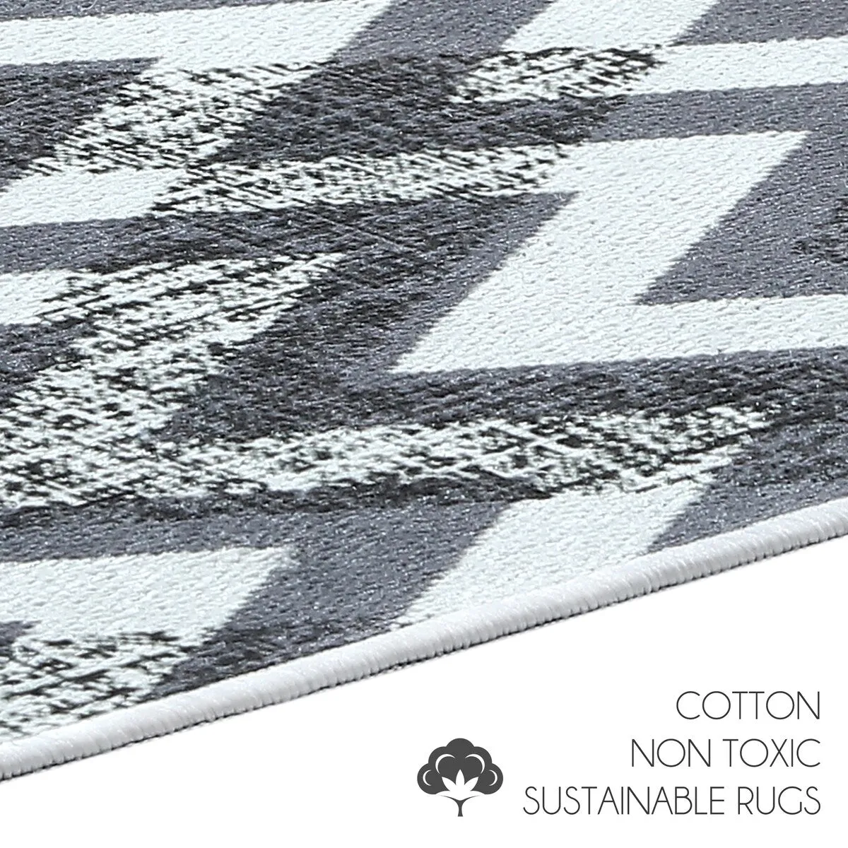 SussexHome Non-Skid Ultra-Thin Area Rugs for Laundry Room. Entryway. Bathroom and Kitchen - Washable Multipurpose Floor Mat