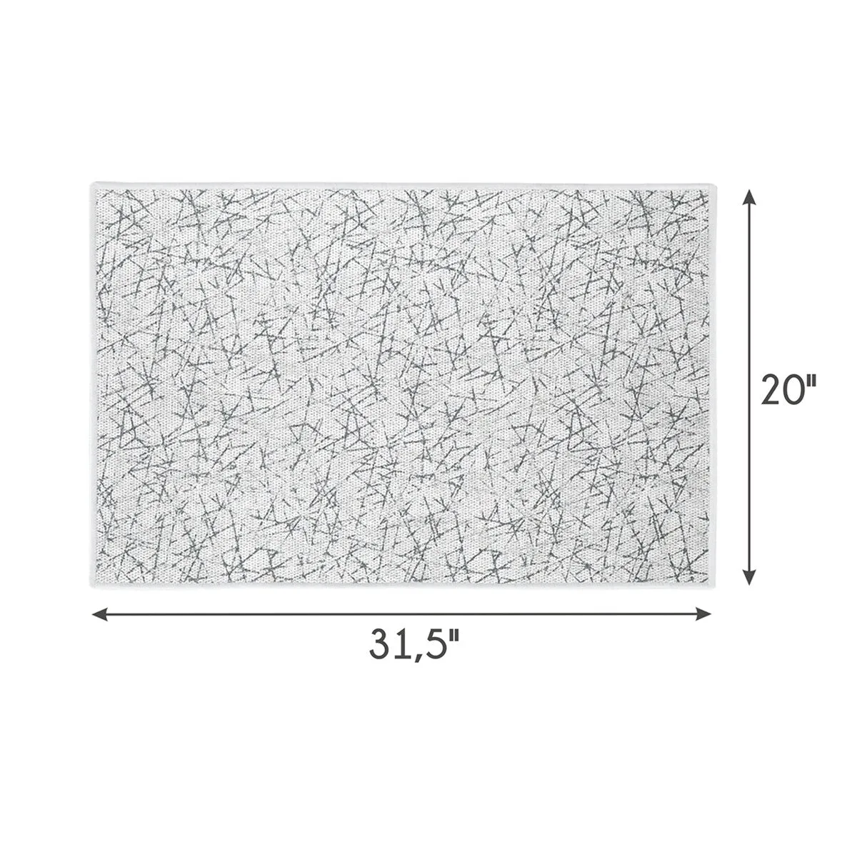SussexHome Non-Skid Ultra-Thin Area Rugs for Laundry Room. Entryway. Bathroom and Kitchen - Washable Multipurpose Floor Mat