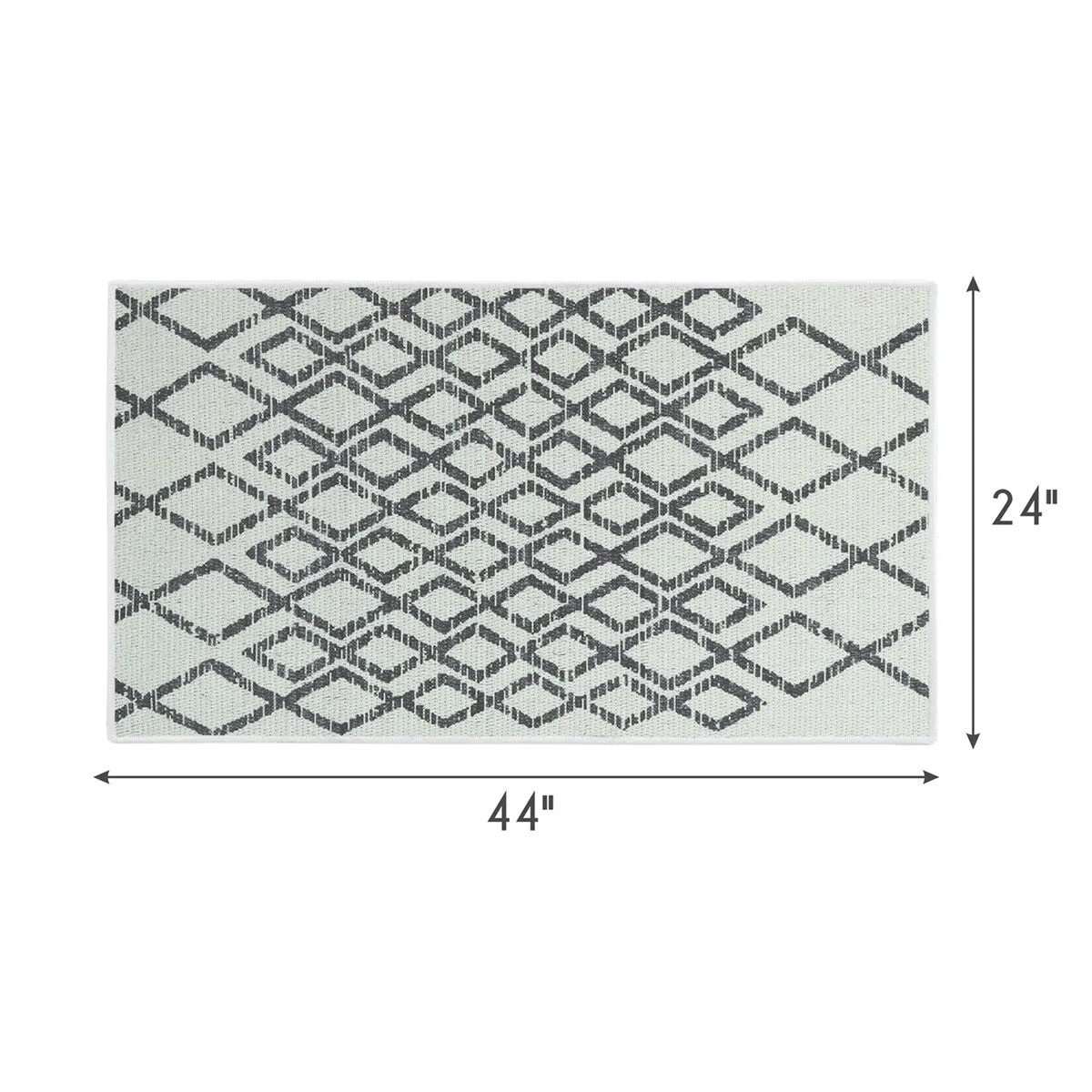 SussexHome Non-Skid Ultra-Thin Area Rugs for Laundry Room. Entryway. Bathroom and Kitchen - Washable Multipurpose Floor Mat