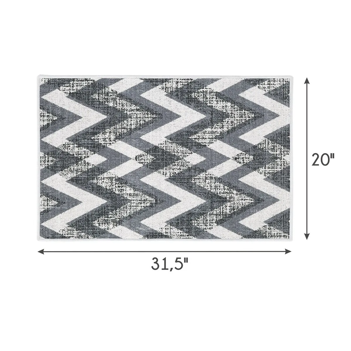 SussexHome Non-Skid Ultra-Thin Area Rugs for Laundry Room. Entryway. Bathroom and Kitchen - Washable Multipurpose Floor Mat